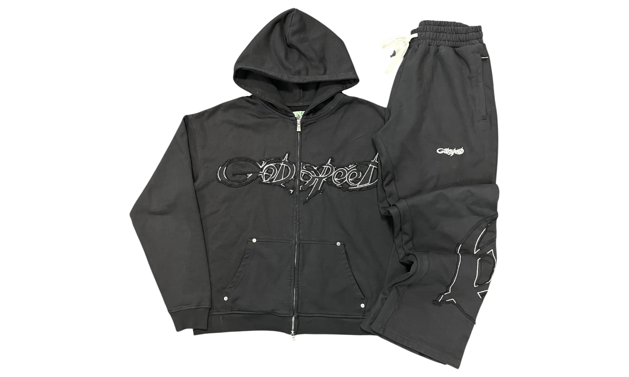 Godspeed Raw Import Black Sweatsuit (PreOwned) Size US 32 / EU 48 - 1 Thumbnail