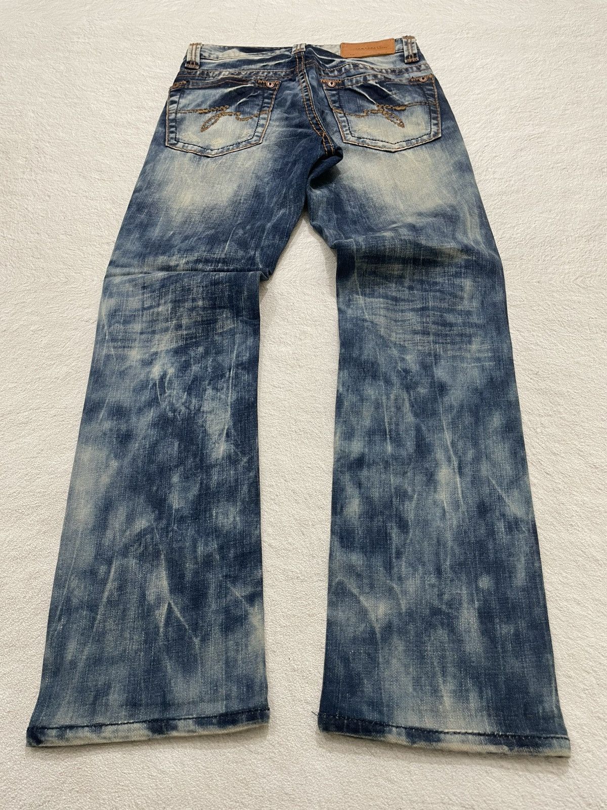 Hysteric Glamour 2000s Vintage Acid Washed Distressed Fading Denim Y2K Size US 28 / EU 44 - 6 Thumbnail