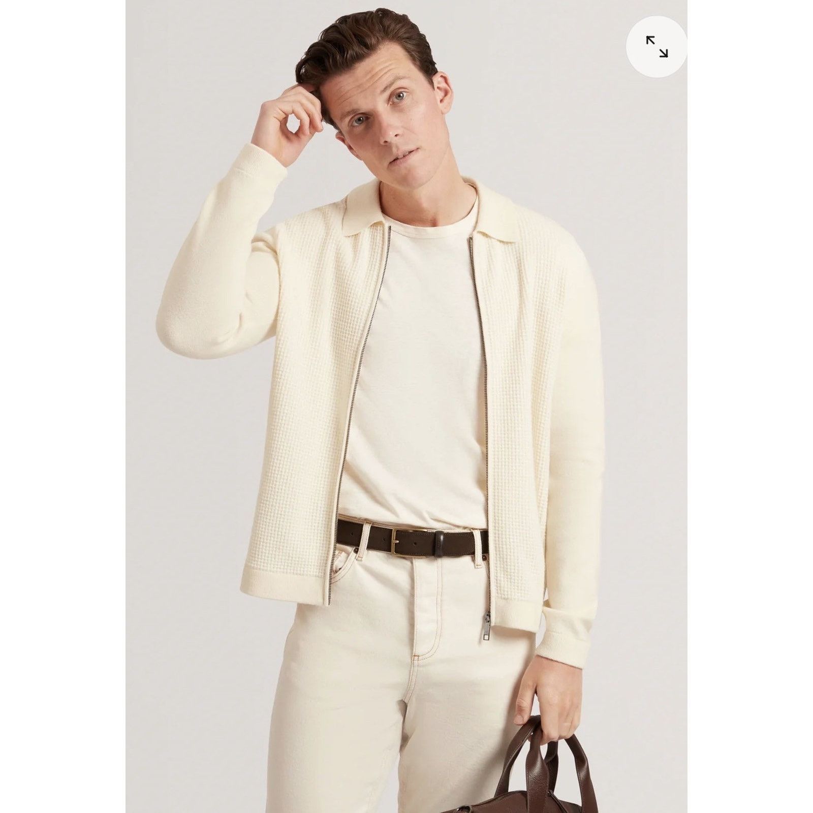 Ted Baker Ted Baker Mens Full Zip Collared Fenrys Sweater Small NWT Size US S / EU 44-46 / 1 - 1 Thumbnail
