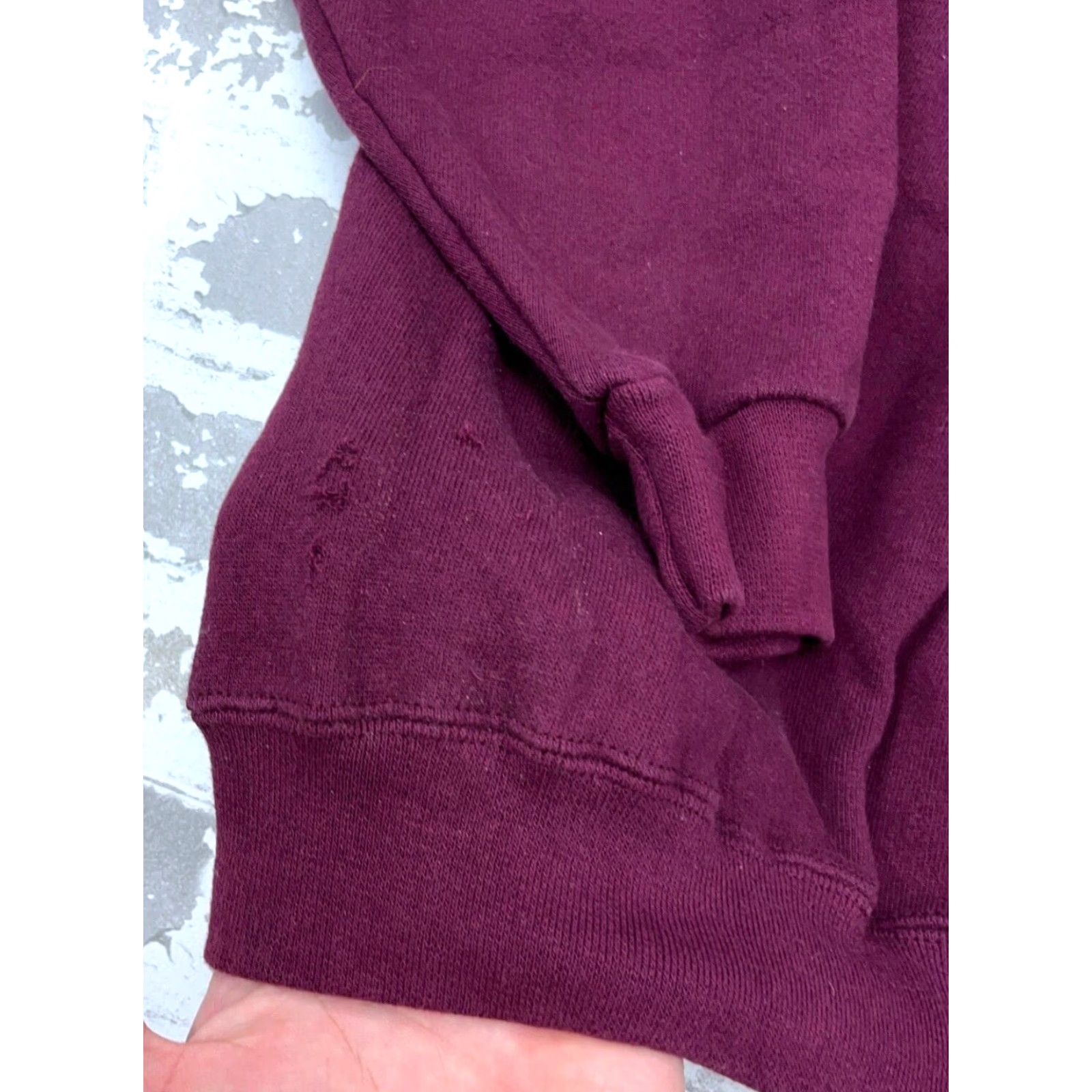 Adidas VINTAGE adidas Sweatshirt Men Large Maroon Crew Neck Sweater USA 90s Y2K Sewn * Size US L / EU 52-54 / 3 - 5 Thumbnail