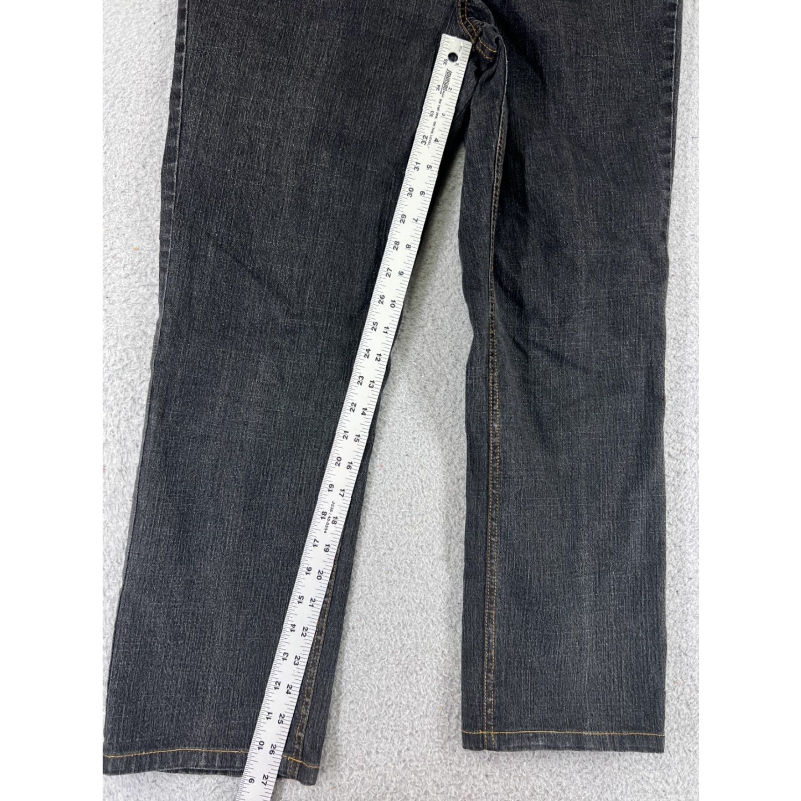 Faded Glory Faded Glory Jeans Womens Black Denim Bootcut Stretch Mid Rise 31x27 Jeans Size 24" / US 00 / IT 34 - 7 Thumbnail