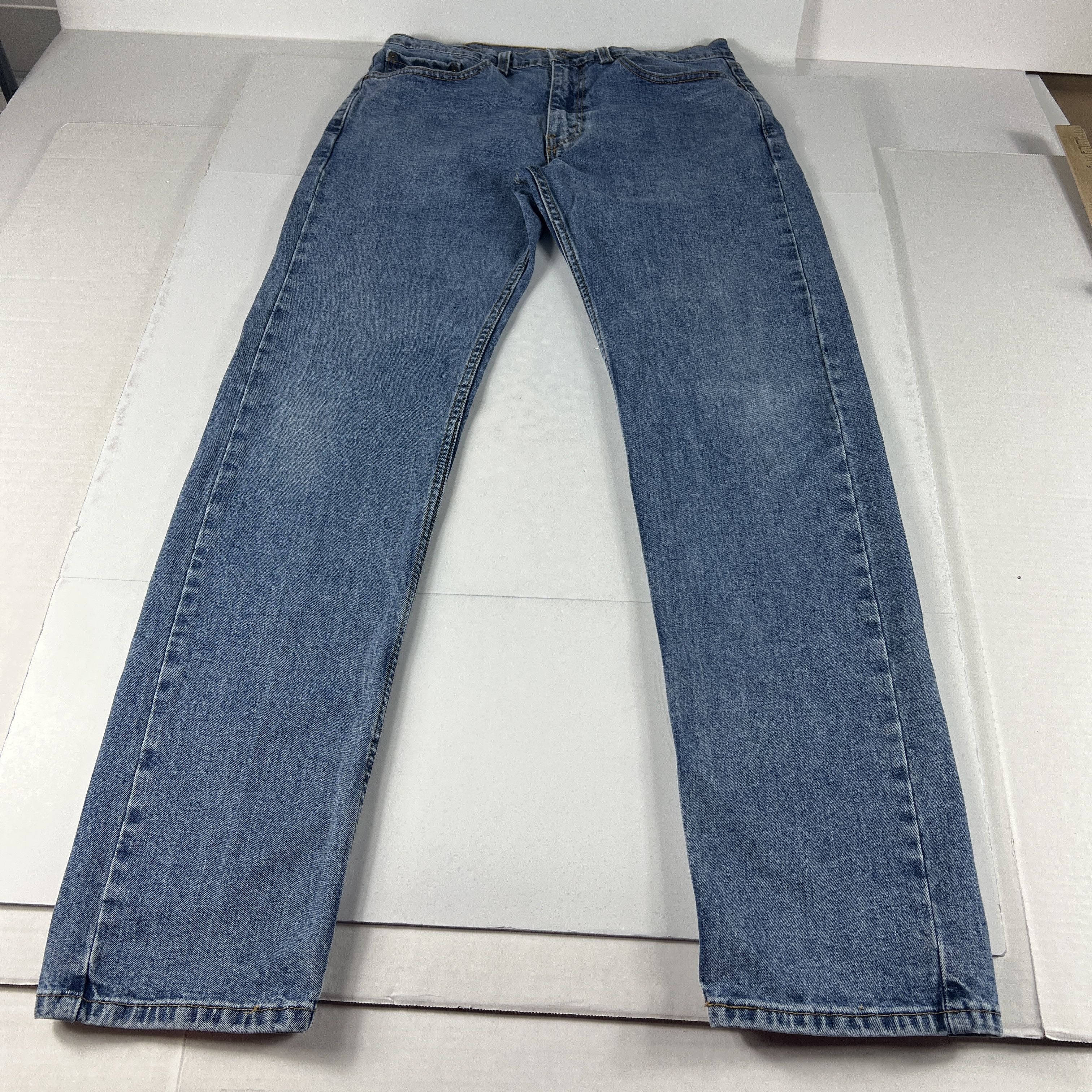 Levi's Levi's Jeans 505 Straight Leg Blue Faded Stretch Denim Size US 34 / EU 50 - 1 Thumbnail
