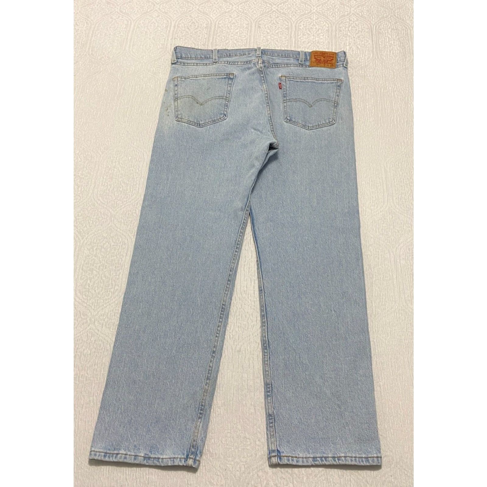 Levi's Levis 505 Regular Fit Mens Jeans Size 40×29 Blue Denim Light Wash Size US 40 / EU 56 - 2 Thumbnail