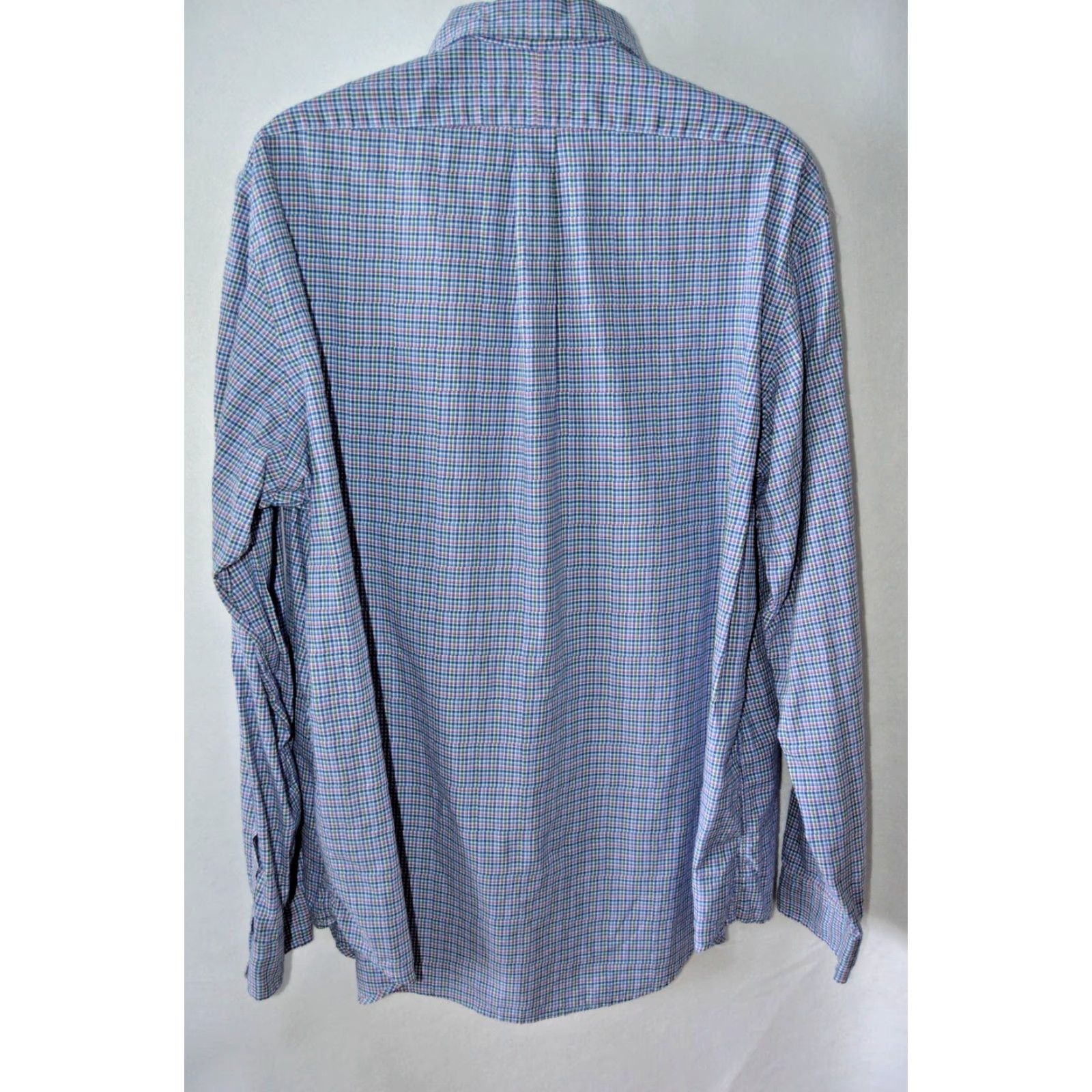 Polo Ralph Lauren POLO Ralph Lauren men's L/S shirt Blue Plaid Cotton XXL Size US XXL / EU 58 / 5 - 2 Thumbnail