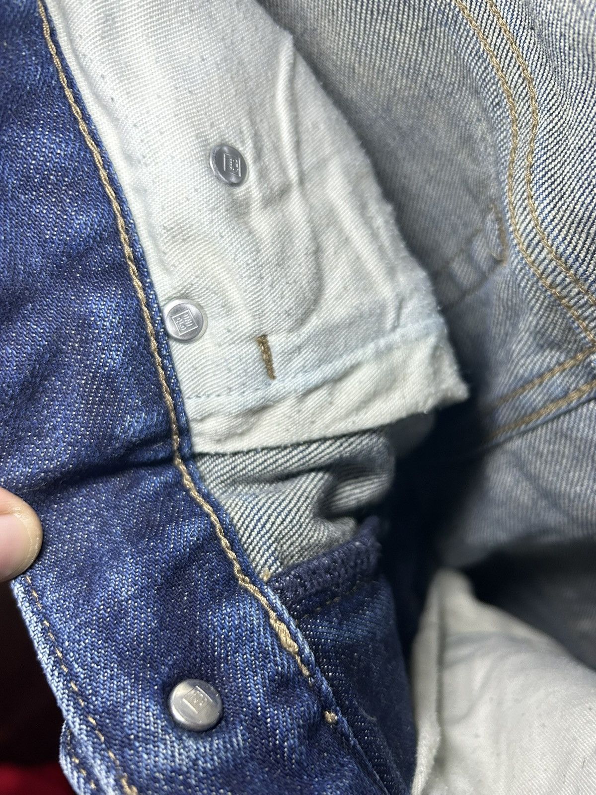 Uniqlo Uniqlo raw selvedge indigo dyed denim slim jeans Size US 29 - 11 Thumbnail