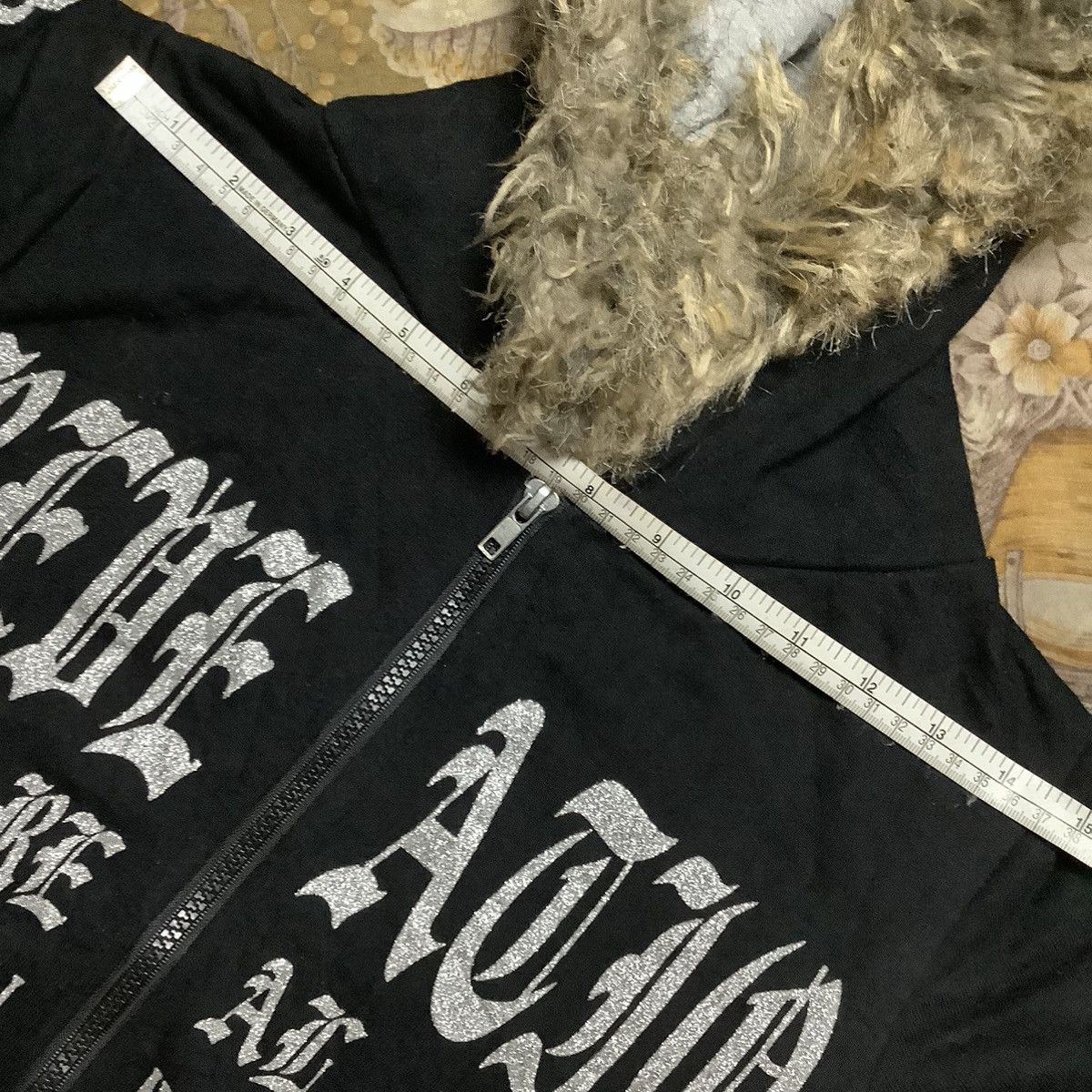 Hysteric Glamour × If Six Was Nine × Le Grande Bleu (L.G.B.) Y2K Blue Strive Grammar Fur Hoodie IfSixWasNine LGB style Size US M / EU 48-50 / 2 - 14 Thumbnail