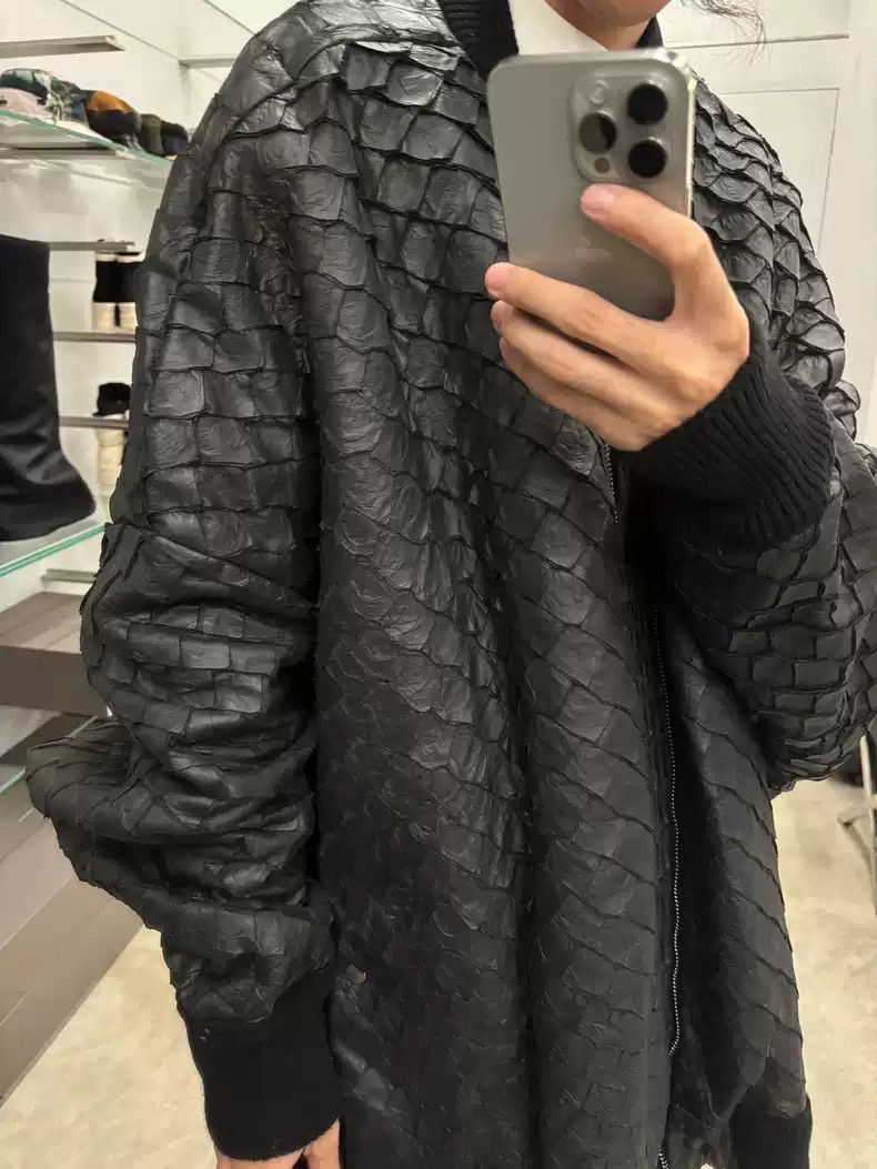 Rick Owens Rick Owens Black top braided giant squid leather jacket-250 Size US M / EU 48-50 / 2 - 6 Thumbnail