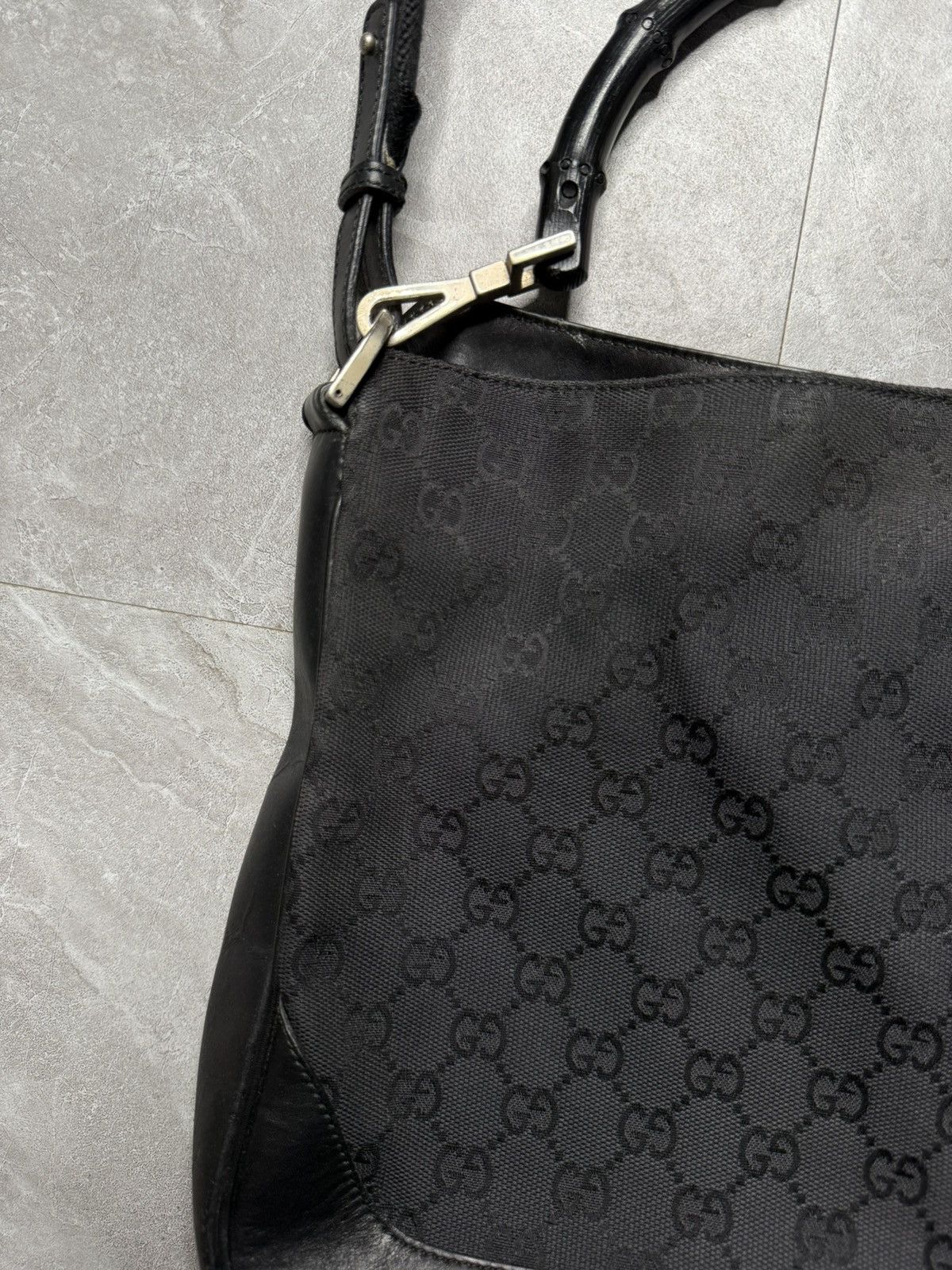 Gucci Gucci By Tomford 2 Way Bamboo Handle Monogram Bag Size ONE SIZE - 3 Thumbnail