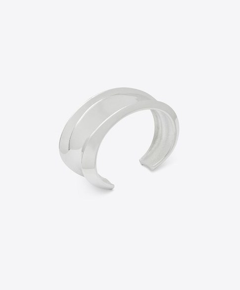Saint Laurent Paris o1bcso1str0226 Size:M/Organic Bracelet in Silver Size ONE SIZE - 1 Thumbnail