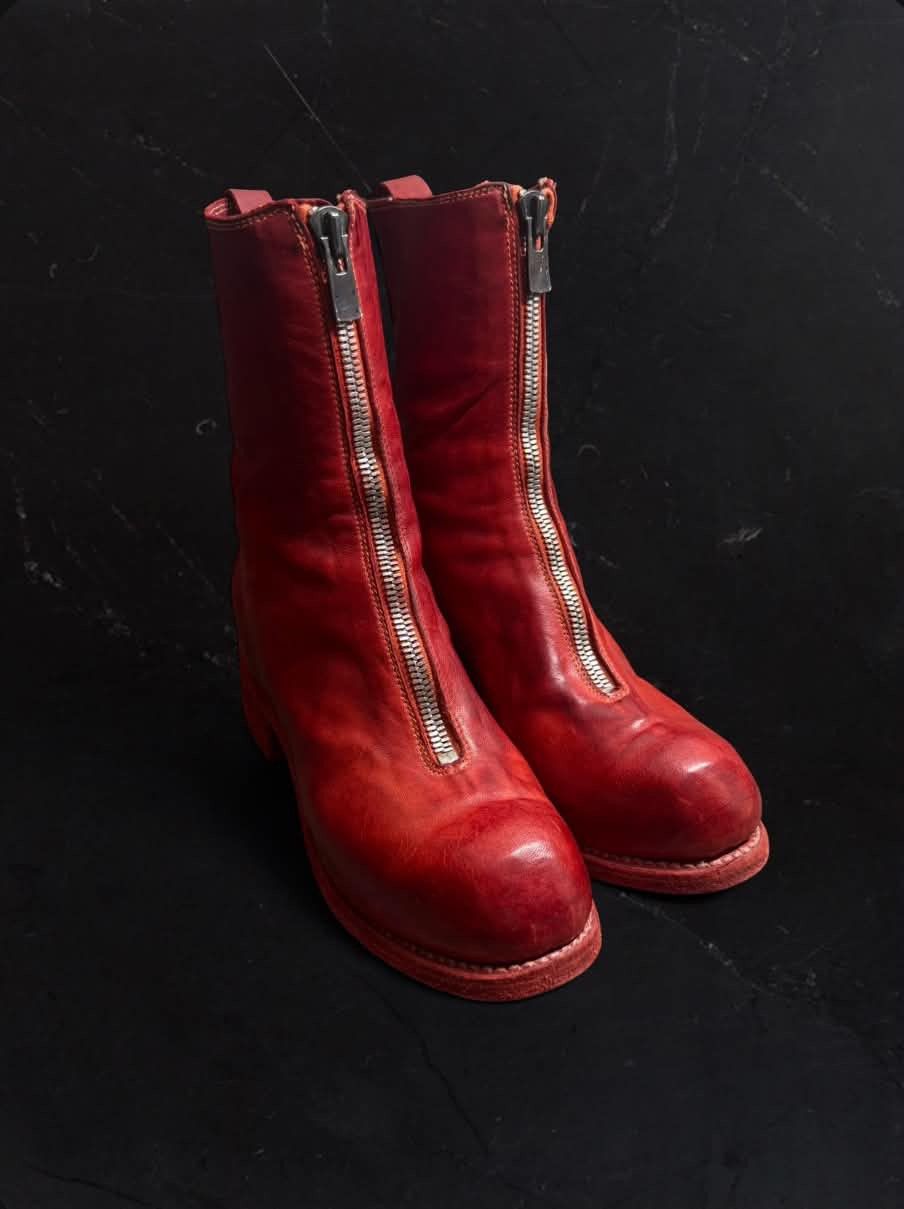 Guidi PL2 Guidi — Red Front zip Size US 5.5 / IT 35.5 - 1 Thumbnail