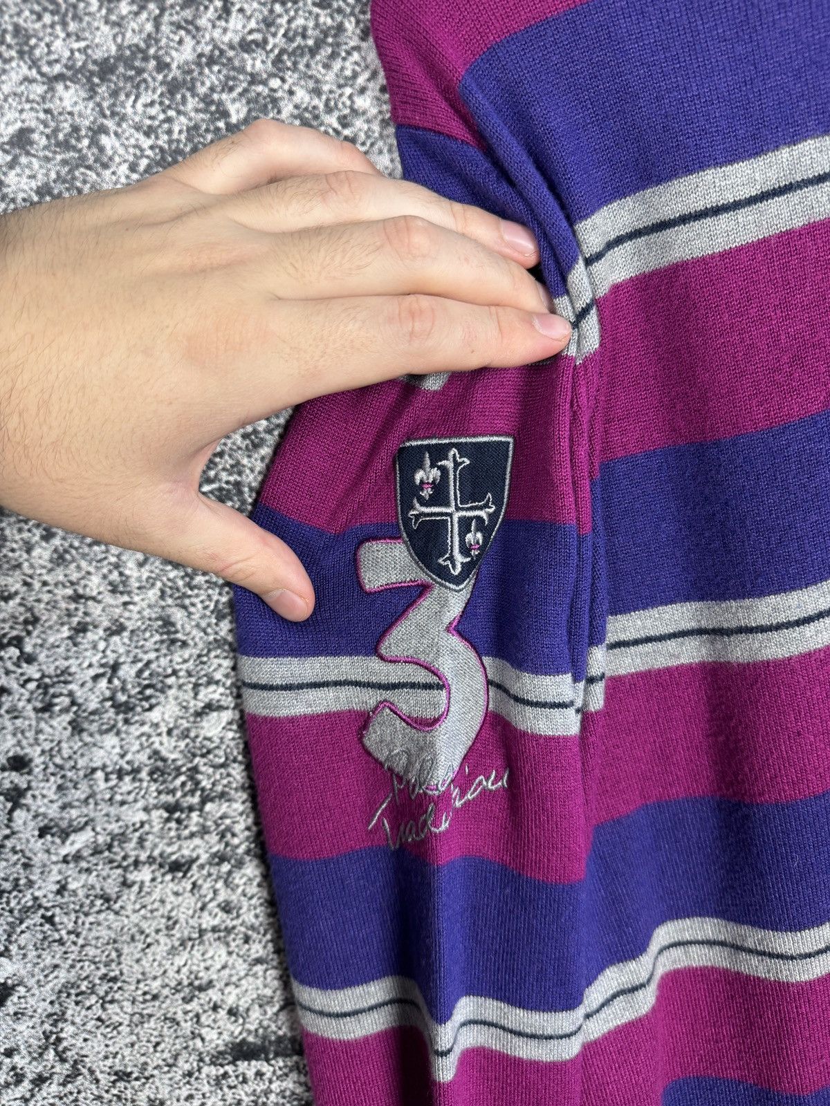 La Martina La Martina Polo Shirt Long Sleeve Striper Rugby Style Size M Size US M / EU 48-50 / 2 - 7 Thumbnail