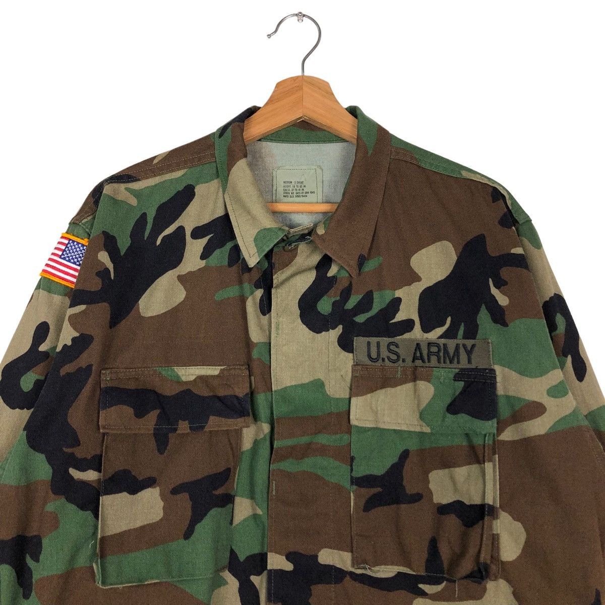Vintage 🔥Vintage Cropped Chore Camoflouge Jacket US Army Size US S / EU 44-46 / 1 - 3 Thumbnail