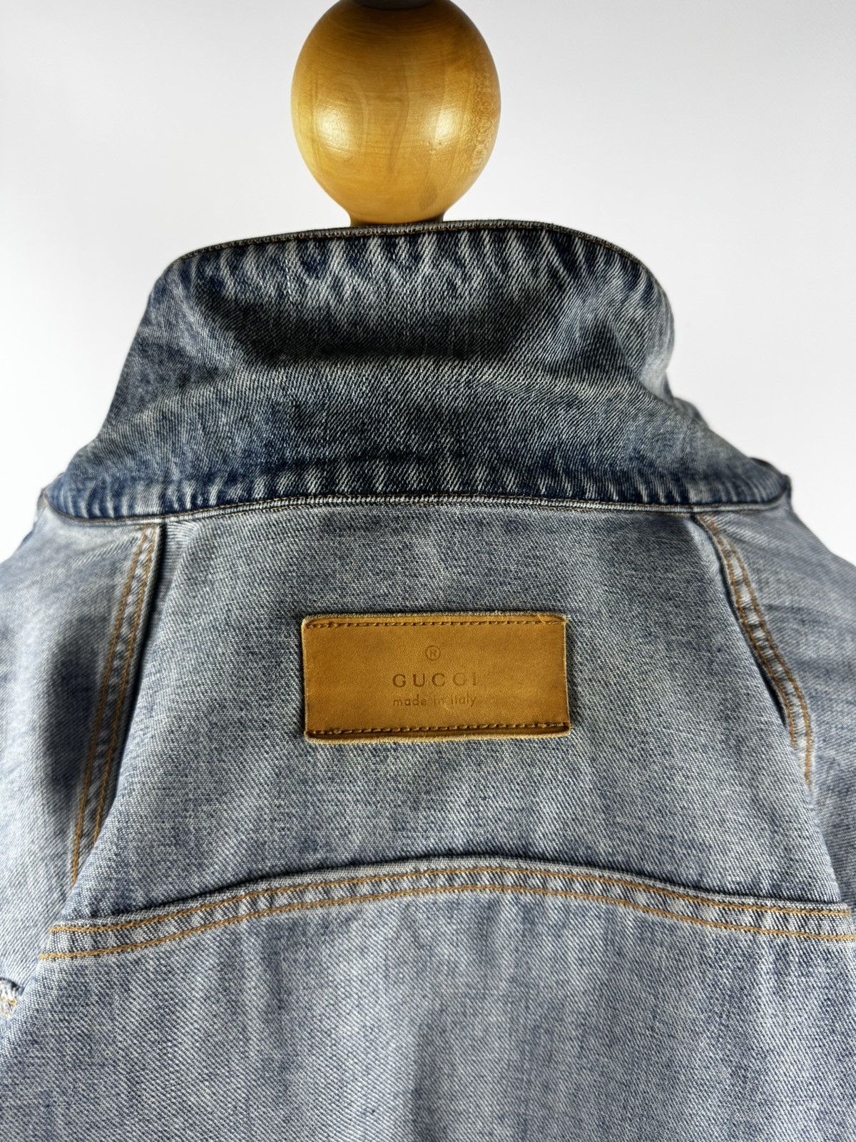 Gucci × Vintage Gucci Denim Jacket Vintage Rare Size US L / EU 52-54 / 3 - 19 Thumbnail