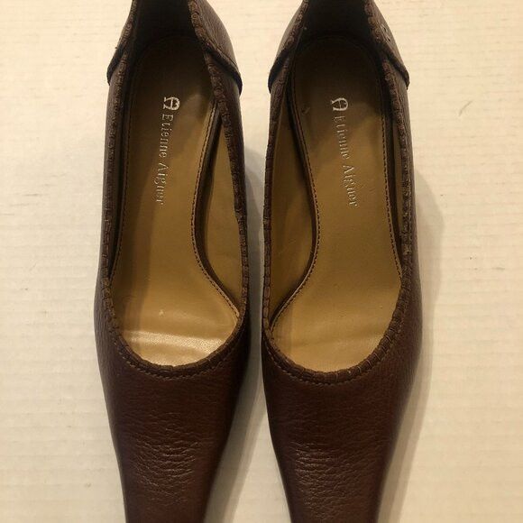 Etienne Aigner Etienne Aigner women's leather pump shoes size: 5 1/2M Size US 5.5 / IT 35.5 - 1 Thumbnail