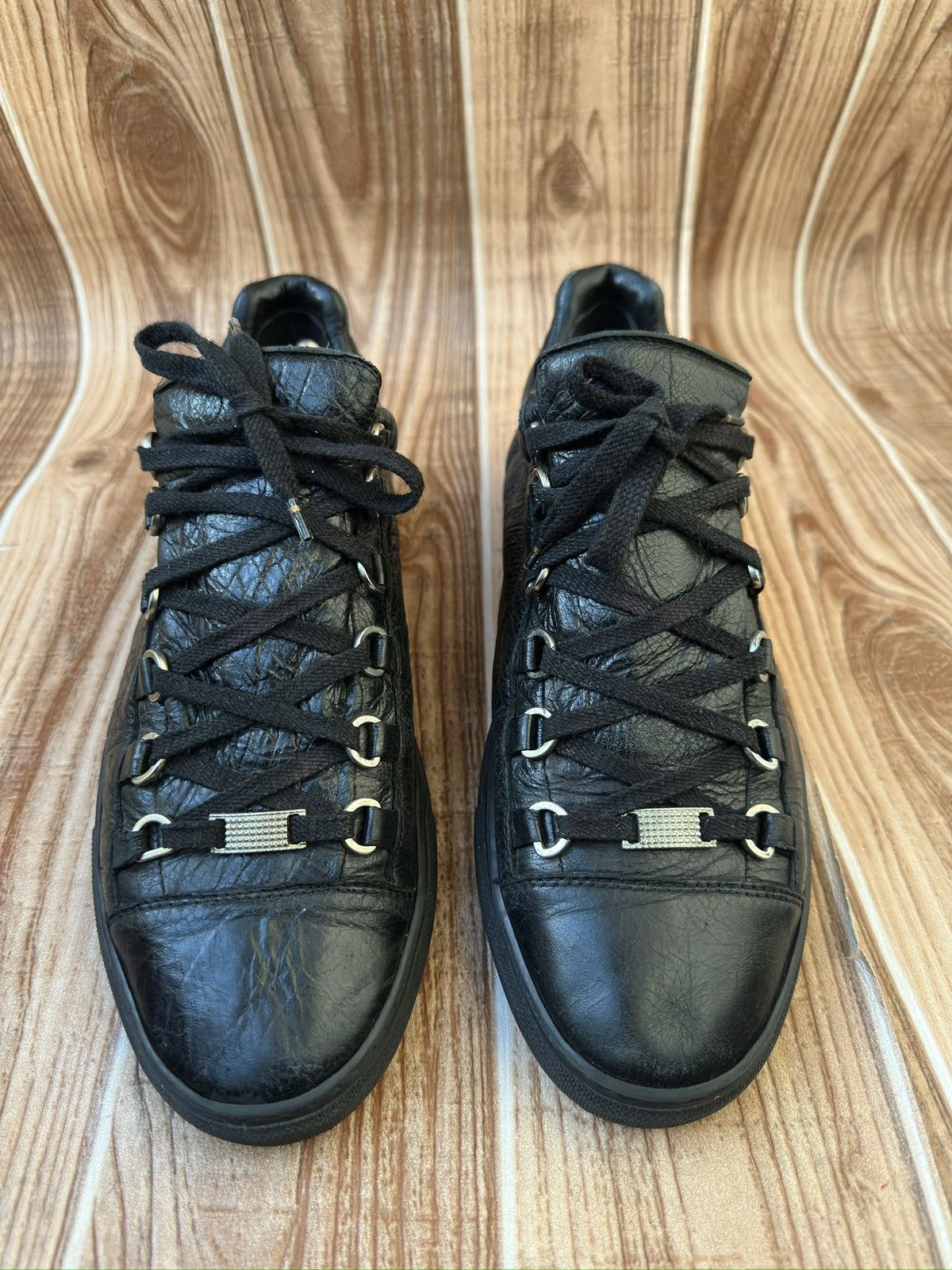 Leather Mega Bumper Ramones High Top Sneaks