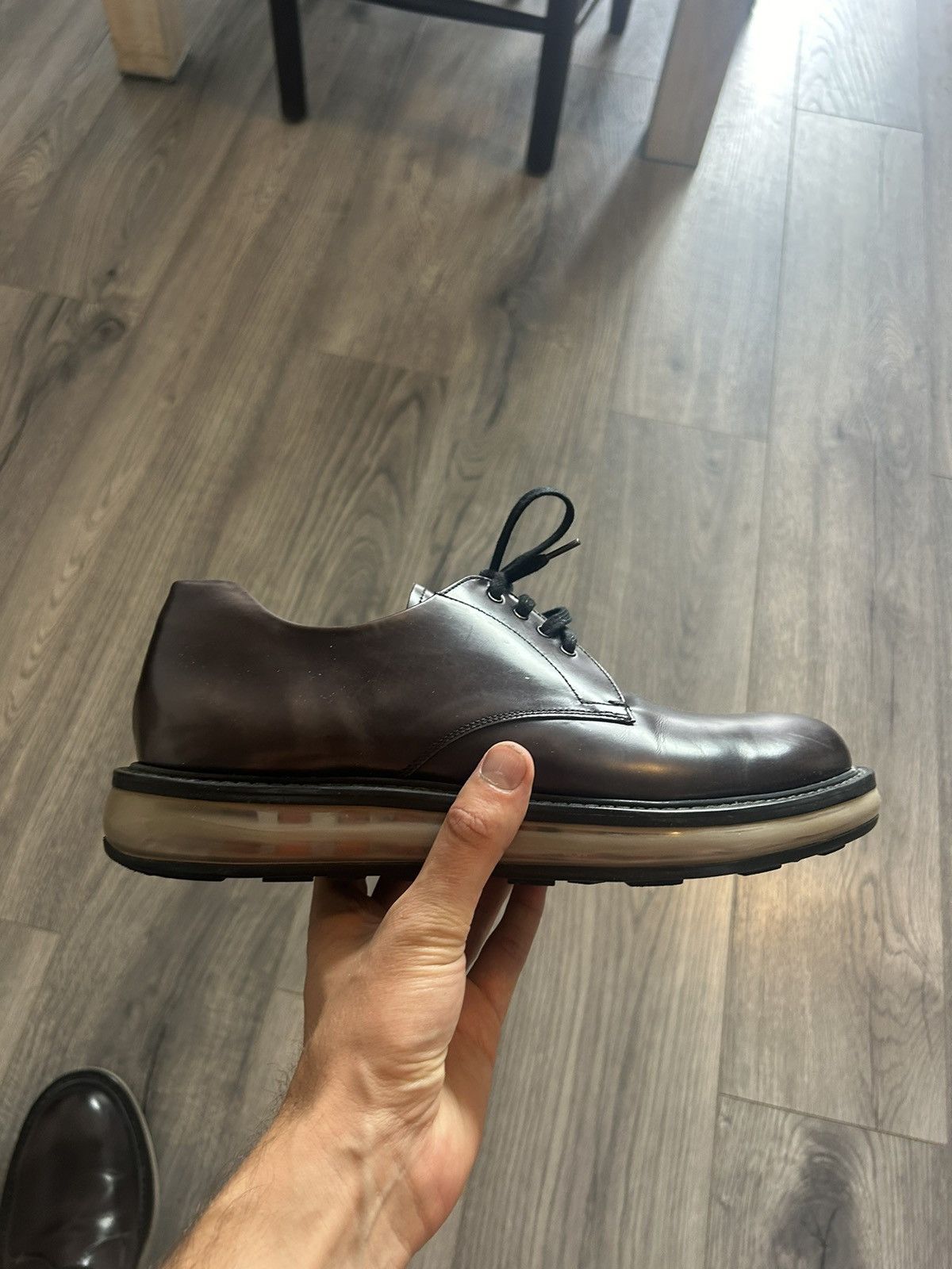 Prada Platform Sole Derby Shoes Size US 9 / EU 42 - 13 Thumbnail