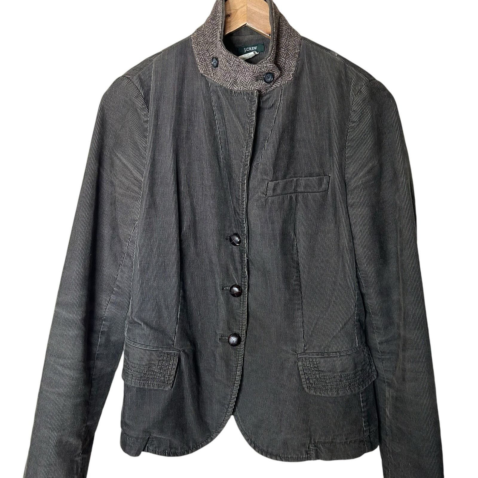 J.Crew J Crew Blazer Jacket Brown Corduroy 100% Cotton Lined Sz M Size M / US 6-8 / IT 42-44 - 2 Thumbnail
