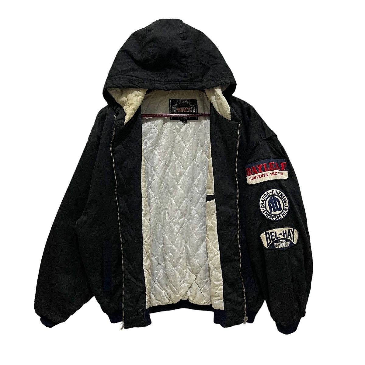 Sports Specialties × Vintage 90s Wheel’s Motorcycle Patches Zipper Hoodie Bomber Jacket Size US L / EU 52-54 / 3 - 8 Thumbnail