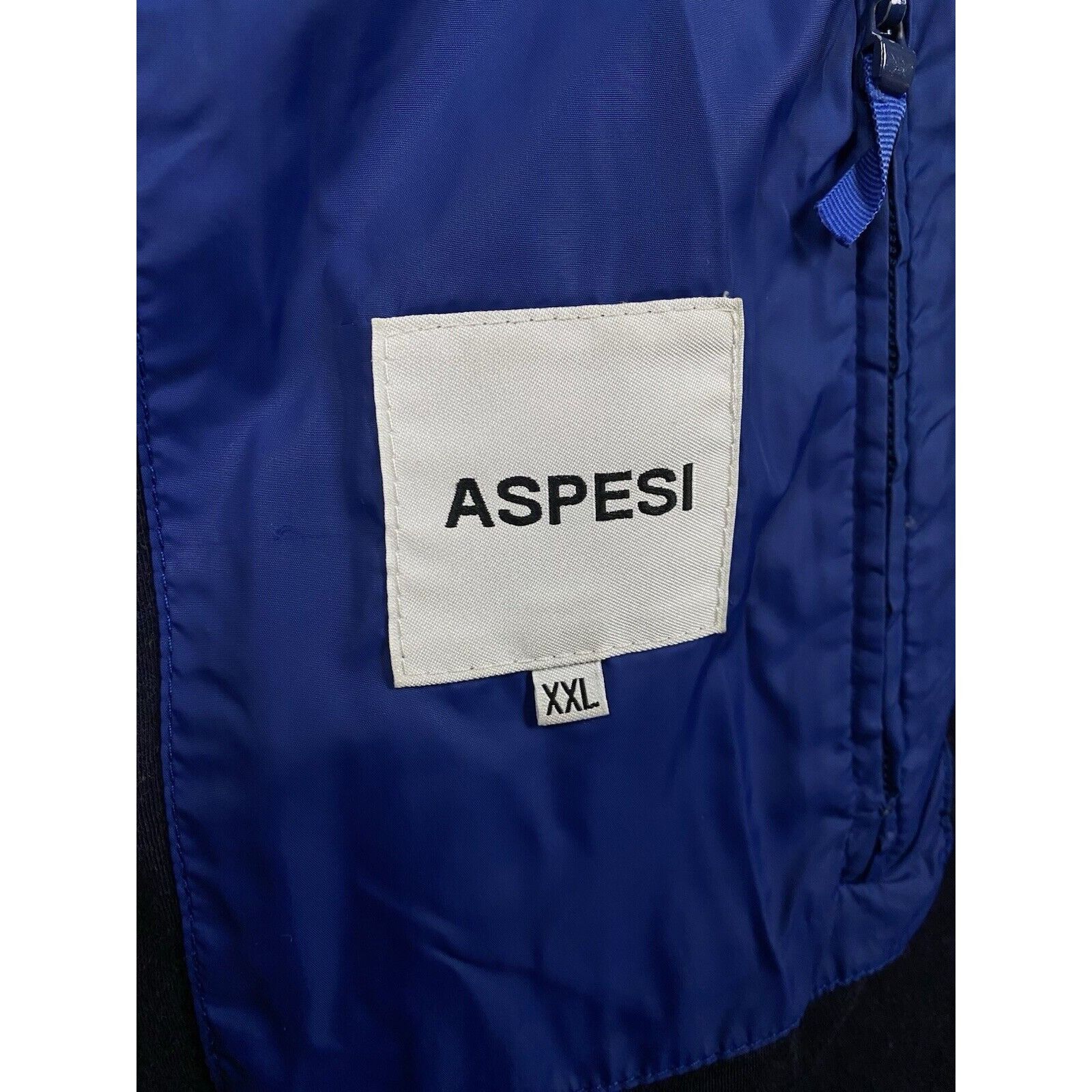 Aspesi Alberto Aspesi Men's Blue High Neck Bomber Jacket Size 2XL Size US XXL / EU 58 / 5 - 9 Thumbnail