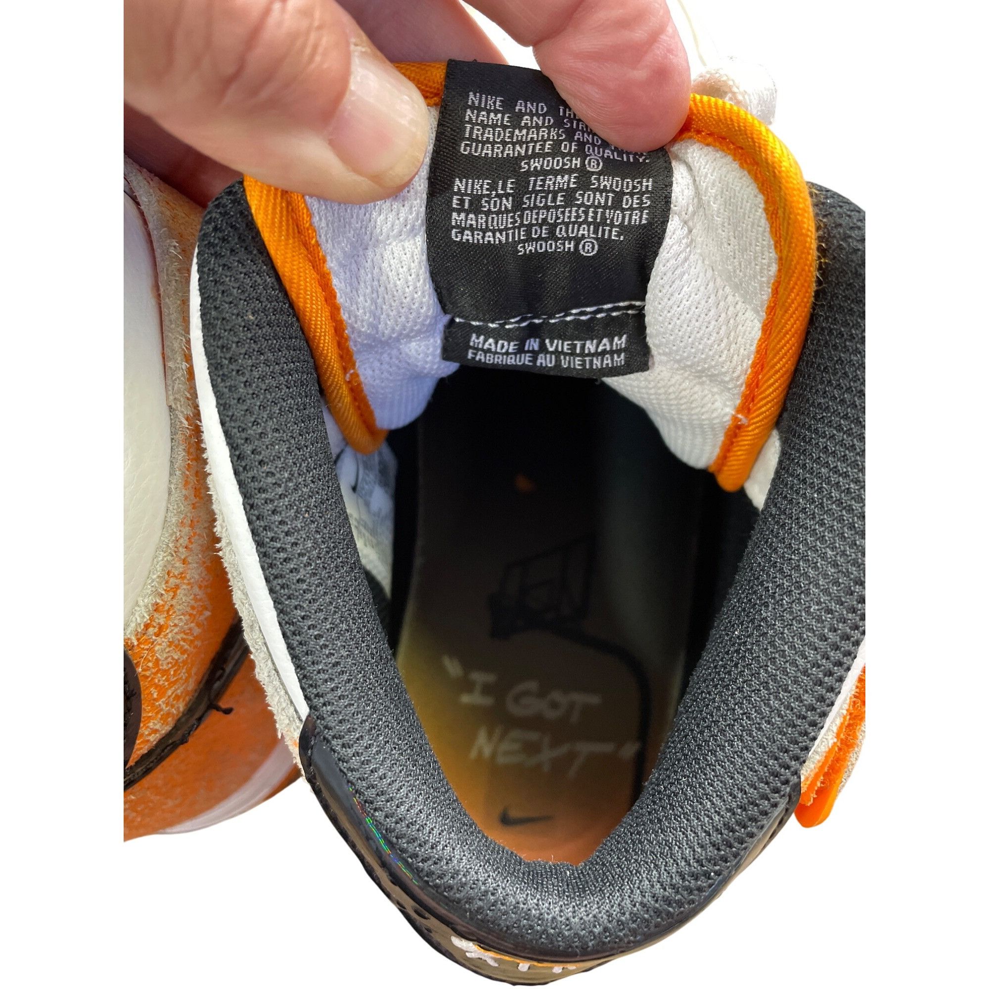 Nike Nike Air Force 1 Mid "I Got Next" Mens white orange Sneakers Size US 12 / EU 45 - 12 Thumbnail