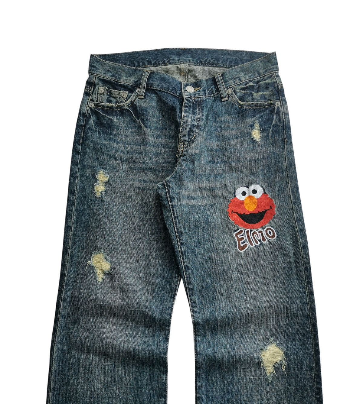 Anime Vintage 2000s Sesame Street Elmo Jeans Size US 30 / EU 46 - 1 Thumbnail