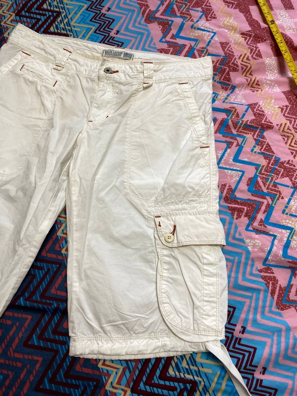 Ralph Lauren denim shorts Ralph Lauren white streetwear Vintage Y2K Size US 26 / EU 42 - 4 Thumbnail