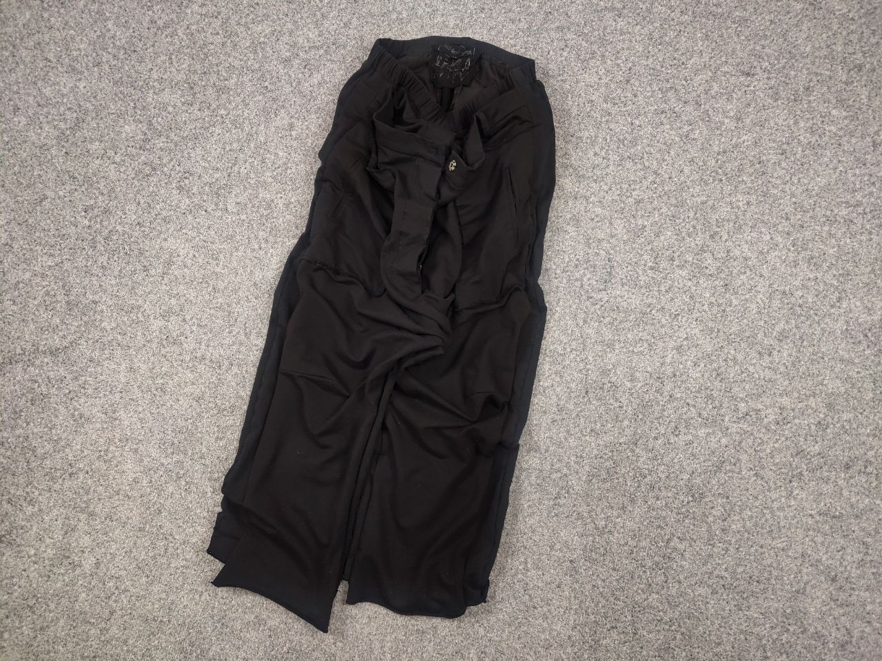 Designer Barbara Speer Design Avant Garde Harem Black double Pants Size 32" / US 10 / IT 46 - 3 Thumbnail