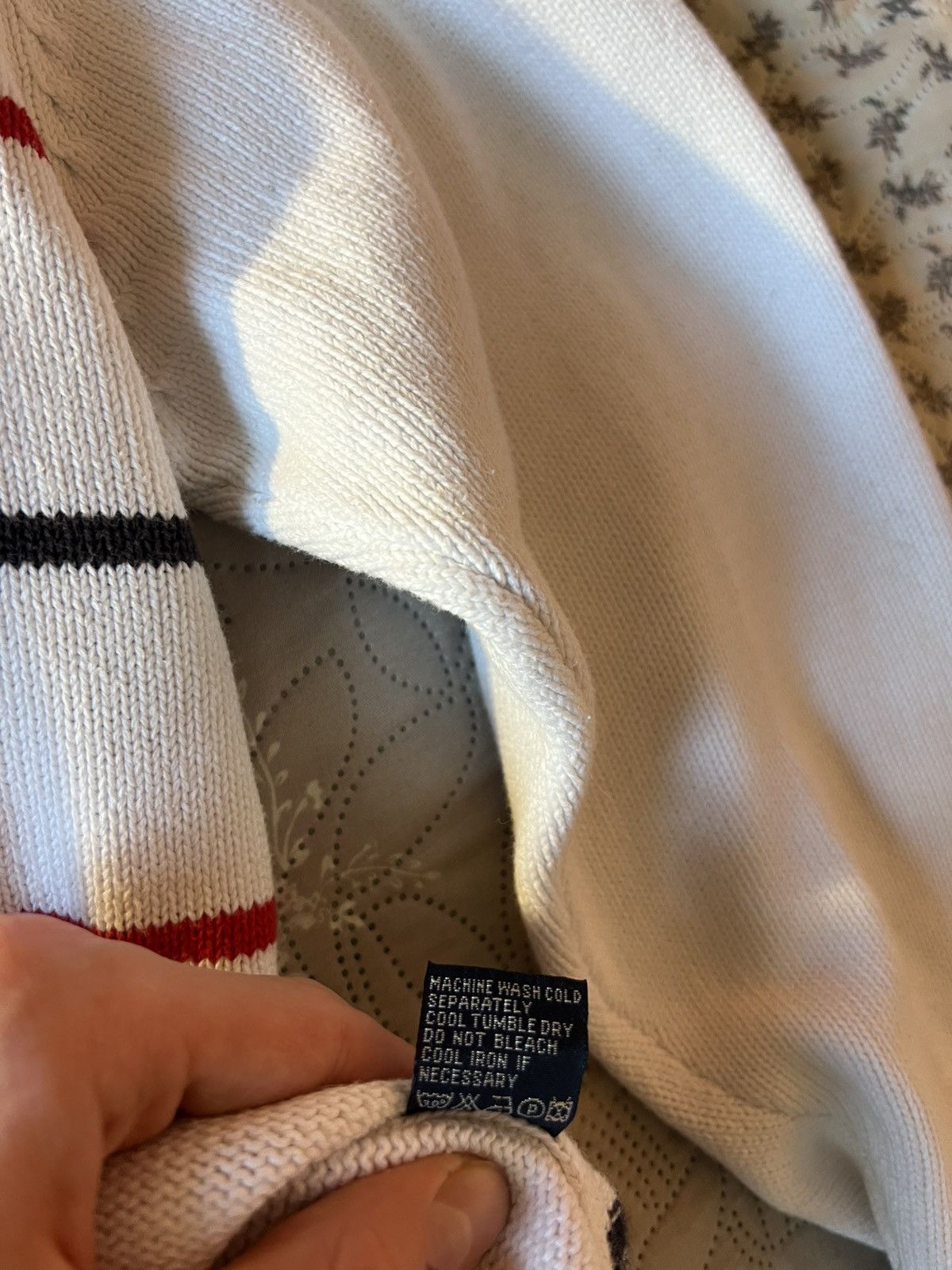 Polo Ralph Lauren Ralph Lauren Polo Sweater Men’s Size L Red & Navy Stripes Size US L / EU 52-54 / 3 - 8 Thumbnail