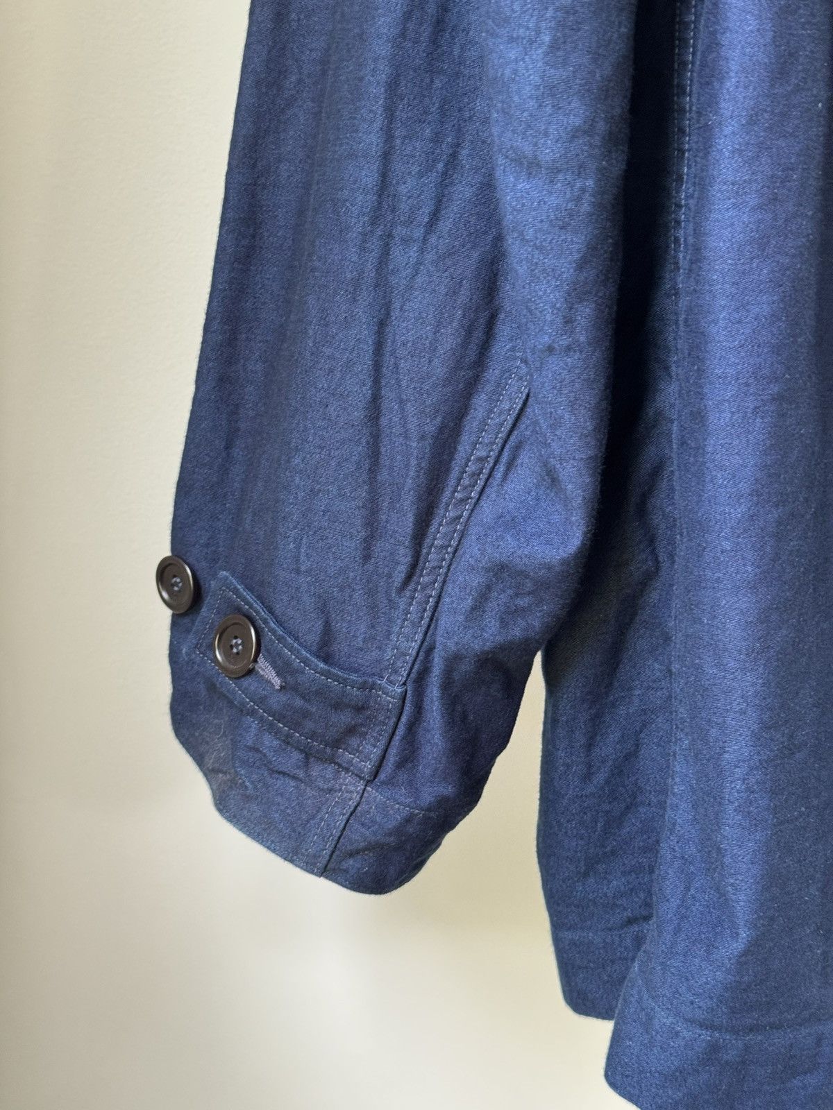 45rpm Indigo Dyed Double Breasted Coat Size US L / EU 52-54 / 3 - 6 Thumbnail