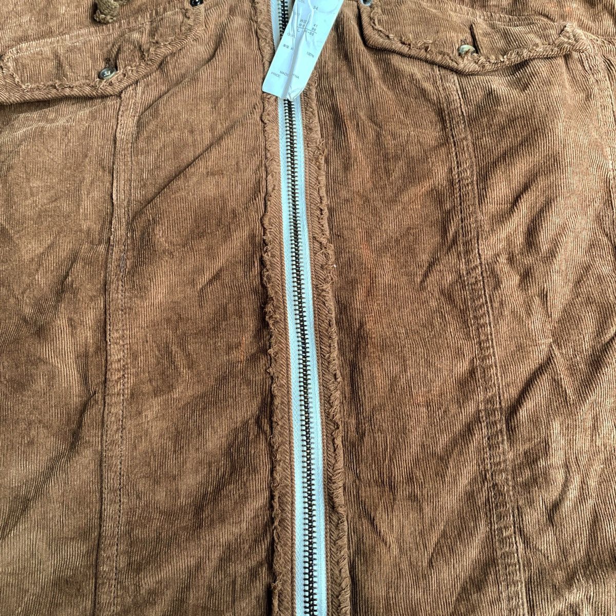 If Six Was Nine × Le Grande Bleu (L.G.B.) × semanticdesign Rare Semantic Design Fur Hoodie Shirt Jacket Corduroy Size US S / EU 44-46 / 1 - 5 Thumbnail