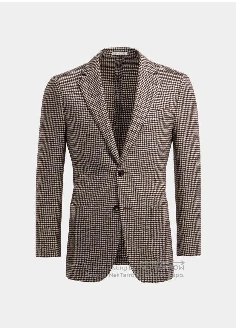 Suitsupply SUITSUPPLY Havana Houndstooth Wool. Size US M / EU 48-50 / 2 - 1 Thumbnail