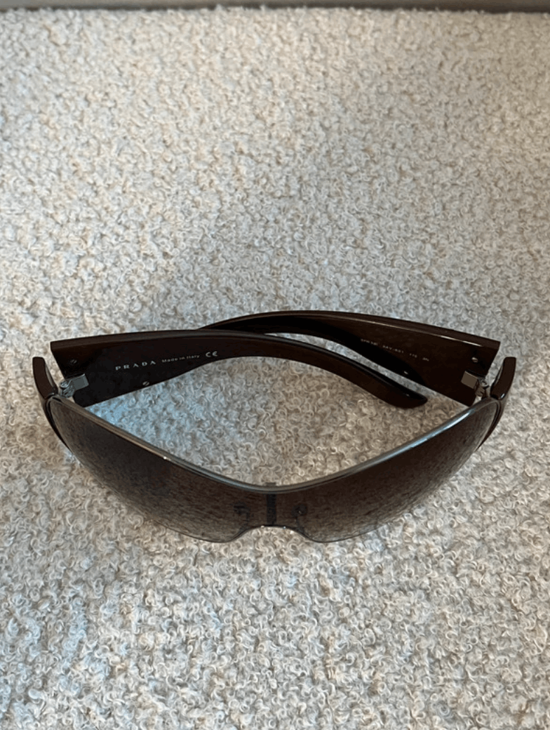 Prada PRADA Sunglasses Flame 2004 Star Mask Fire Chrome Silver Size ONE SIZE - 5 Thumbnail