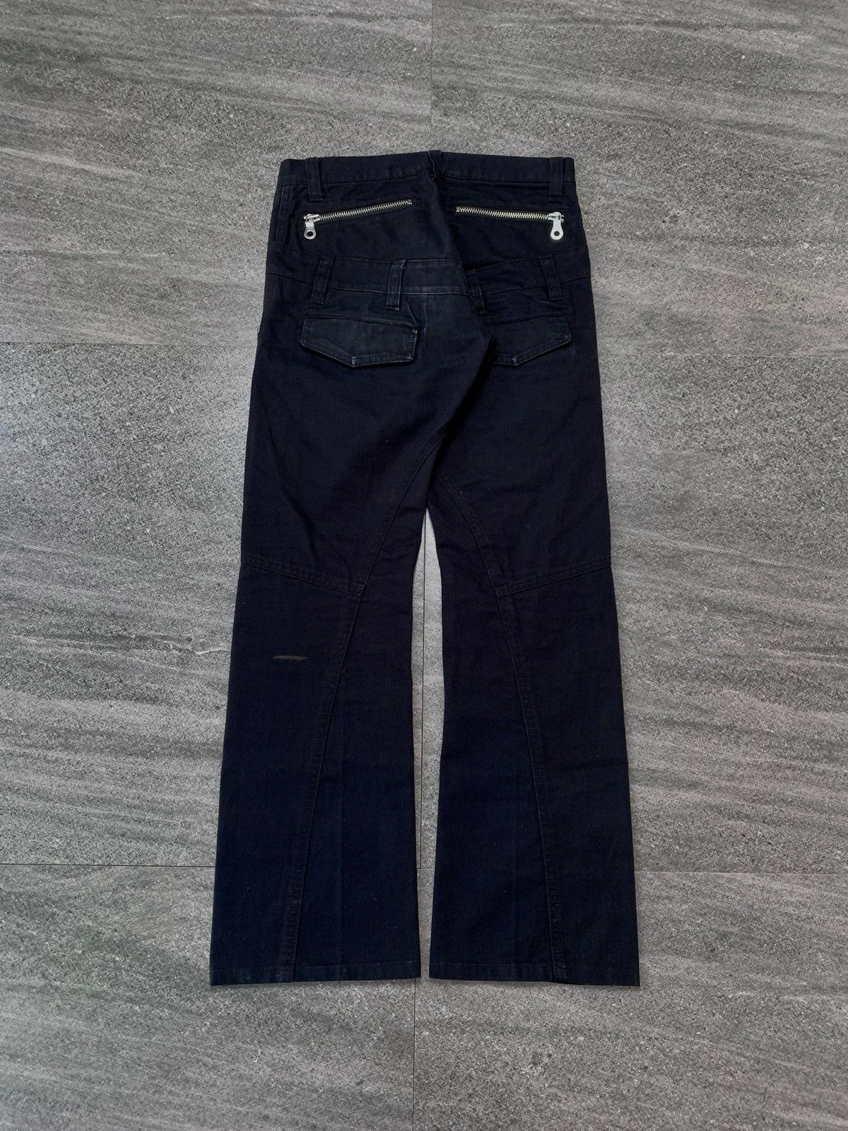 Issey Miyake FREE TAX! 2000s Double Waisted Flared Denim Jeans - 29” Size US 29 - 7 Thumbnail