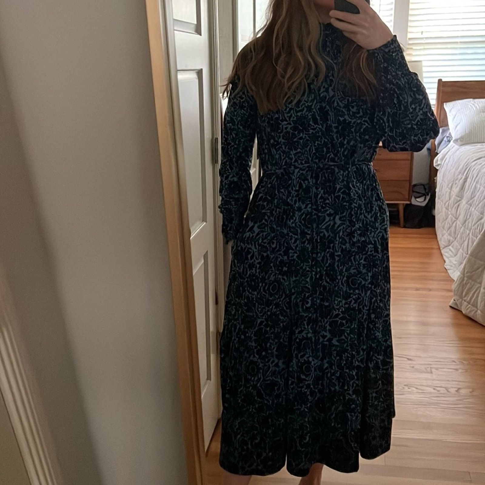 Boden Boden Floral Midi Dress Size L / US 10 / IT 46 - 8 Thumbnail