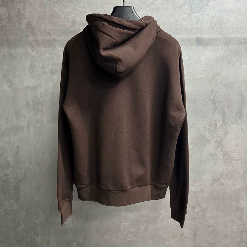Louis Vuitton LOUIS VUITTON Brown logo drawstring hooded sweatshirt with Size US M / EU 48-50 / 2 - 5 Thumbnail