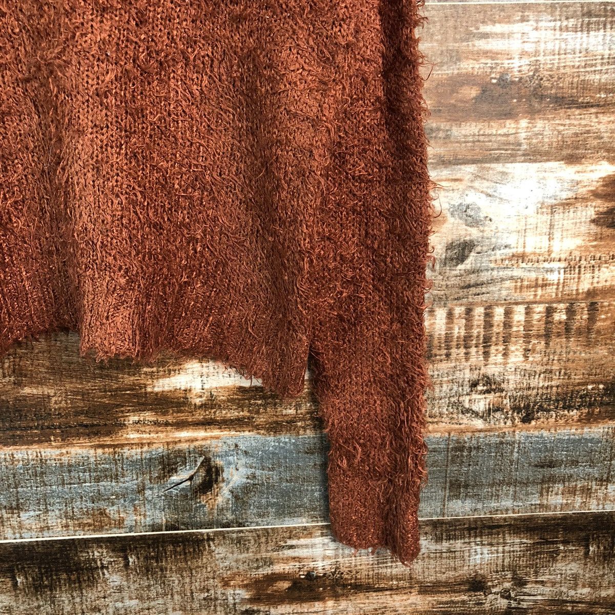 Japanese Brand DLL Creer Brown shaggy fur vintage Knitwear #C056 Size M / US 6-8 / IT 42-44 - 8 Thumbnail