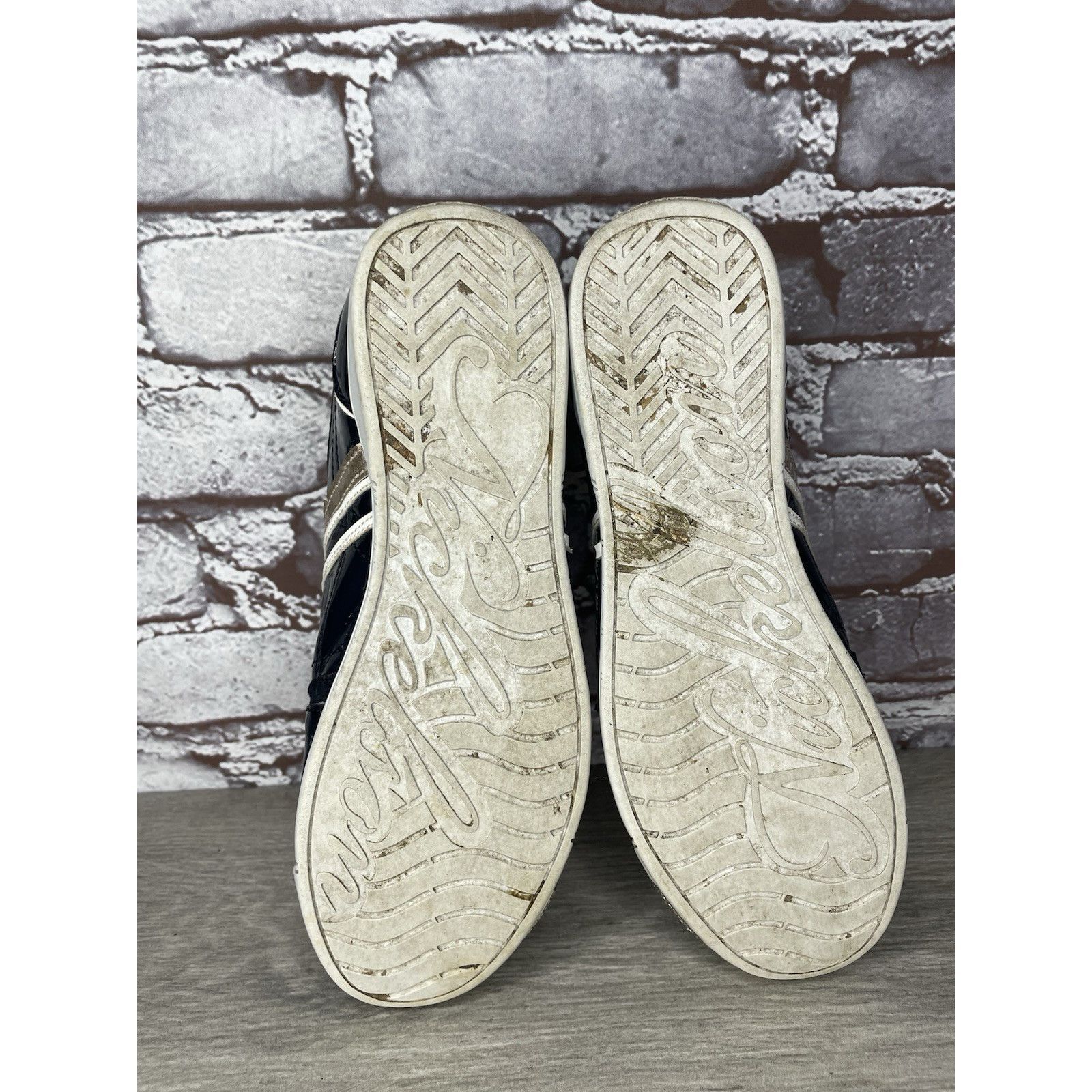 Studio Nicholson NICKELSON Fiera Blue Patent Leather Low Top Lace Sneakers Wo Size US 7.5 / IT 37.5 - 19 Thumbnail