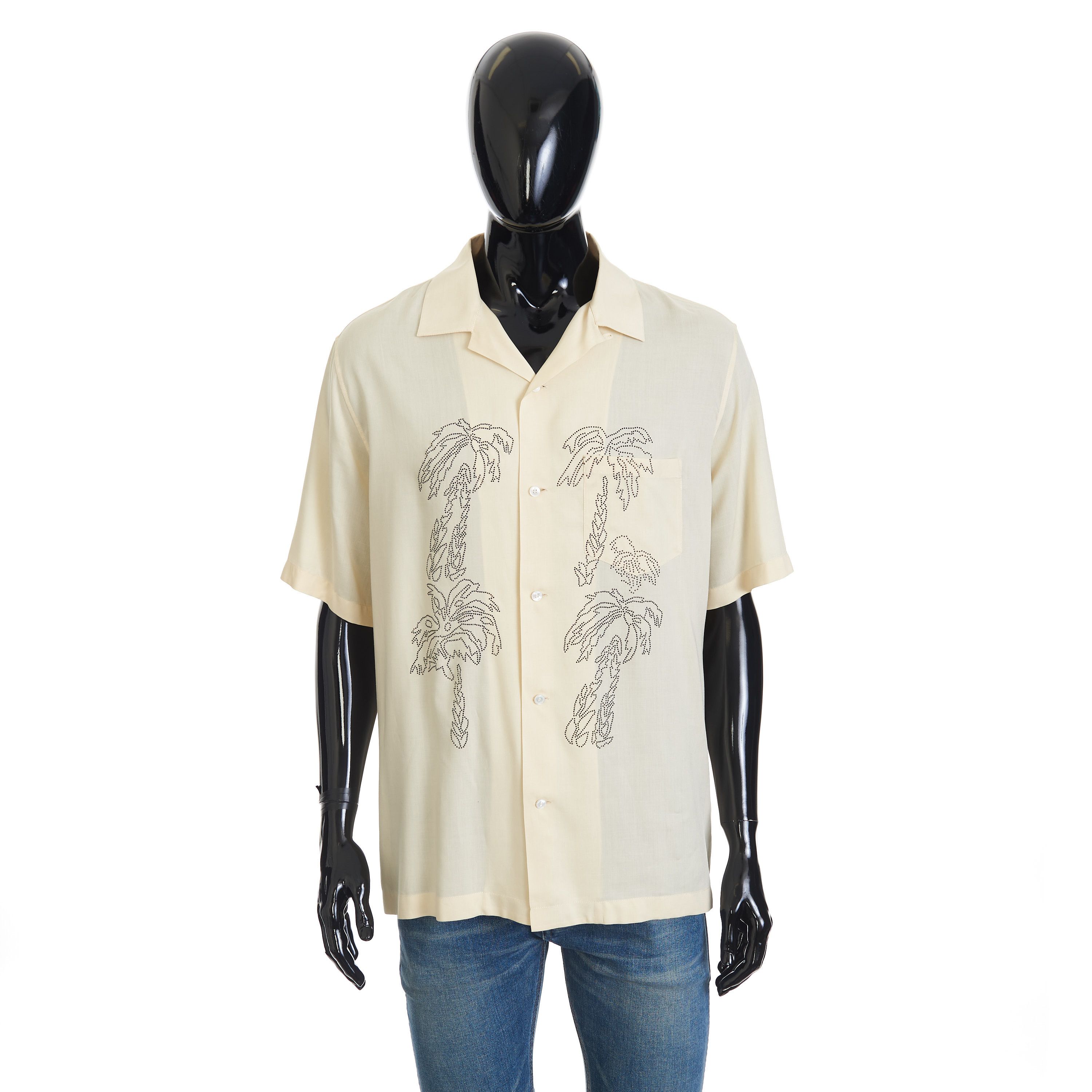 トップス celine 21ss LOOSE HAWAIIAN SHIRT CELINE 21SS Loose Hawaiian Shirt In Viscose Short Sleeve