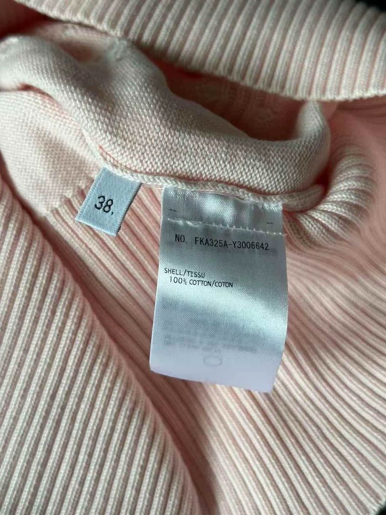 Thom Browne Thom Browne size38 Light pink bowknit short sleeves Size XS / US 0-2 / IT 36-38 - 4 Thumbnail