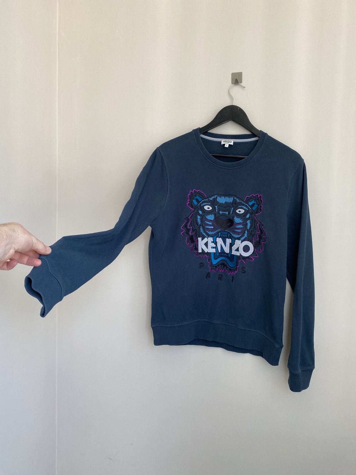Kenzo Kenzo men's sweatshirt with tiger logo Size US M / EU 48-50 / 2 - 2 Thumbnail