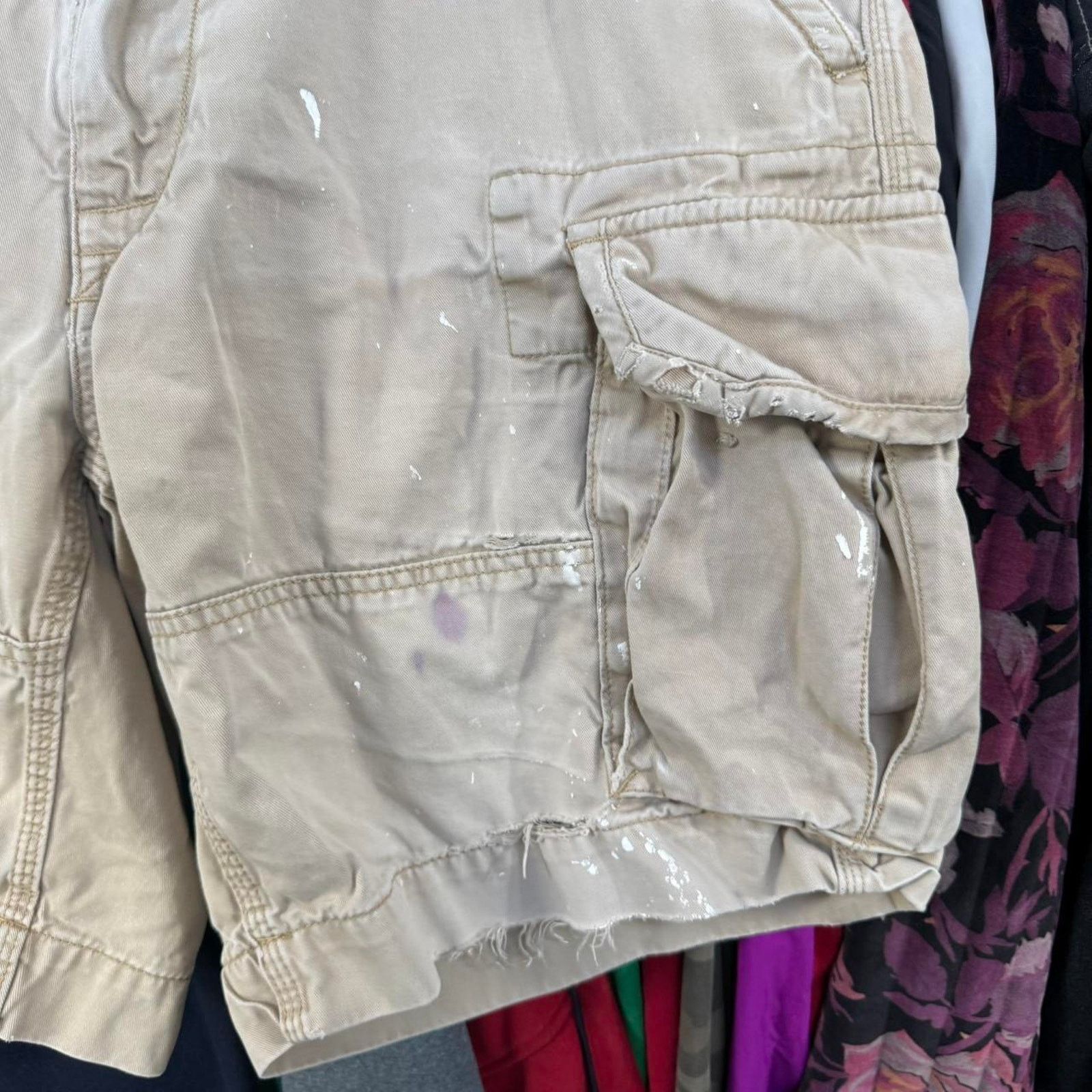 Polo Ralph Lauren Vintage 90s Polo Ralph Lauren Distressed Cargo Shorts Preppy Size US 37 - 3 Thumbnail