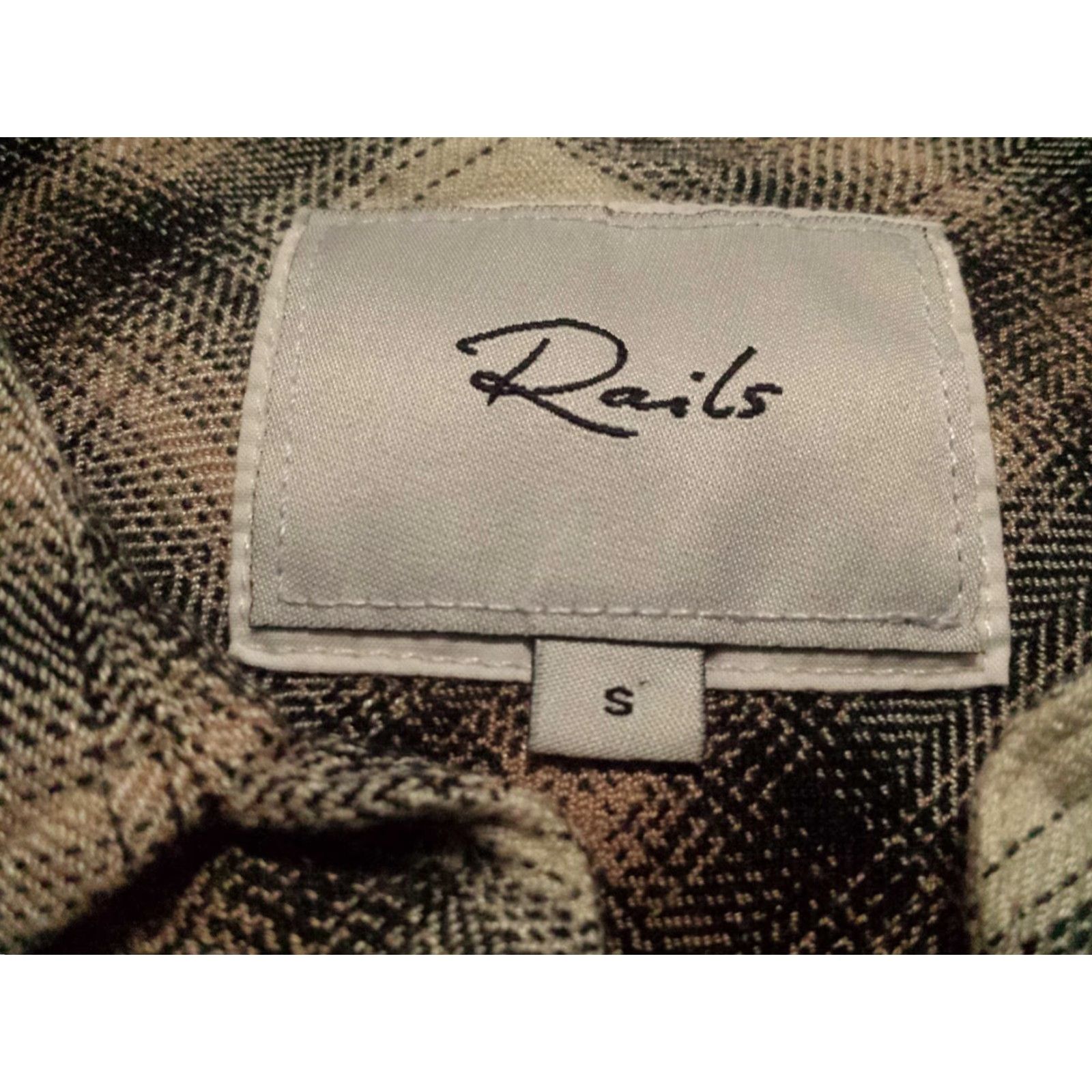 Rails Rails Woman's Small Shirt Long Sleeve Button-Front Multicolor Plaid Rayon Size S / US 4 / IT 40 - 5 Thumbnail