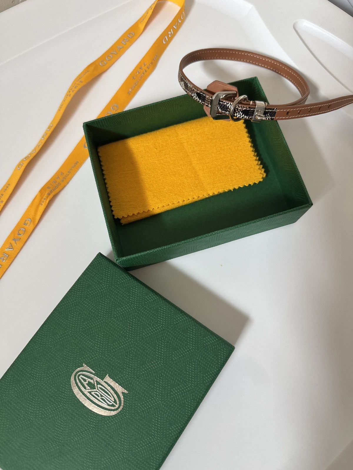 Goyard Goyard dog collar used for a photo and wiped off like NEW Size ONE SIZE - 6 Thumbnail