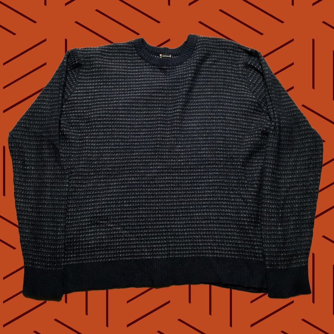Smartwool SmartWool Sweater Mens 3XL Navy Merino Wool Blend Crewneck Textured SW010949 Geometric Knit Long Sleeve Pullover Crew Neck Mens Blue Size US XXL / EU 58 / 5 - 1 Thumbnail