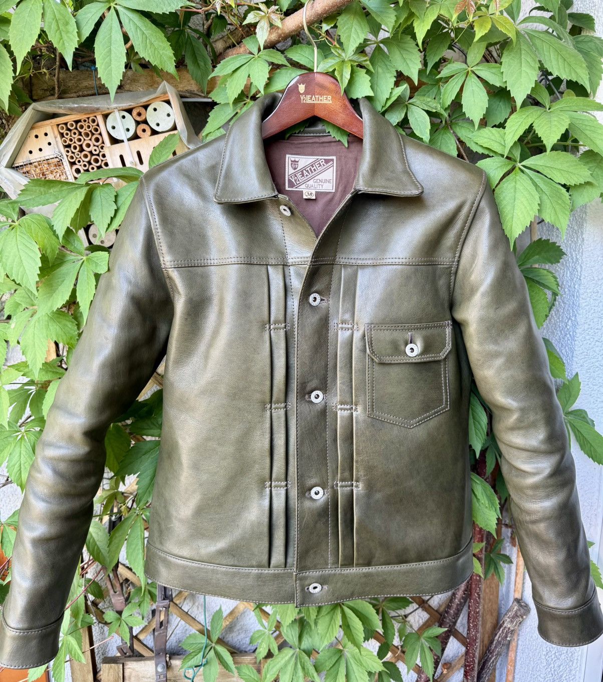 Y'2 Leather Y'2 LEATHER TAN HORSE HIDE TYPE 1 JACKET | Grailed