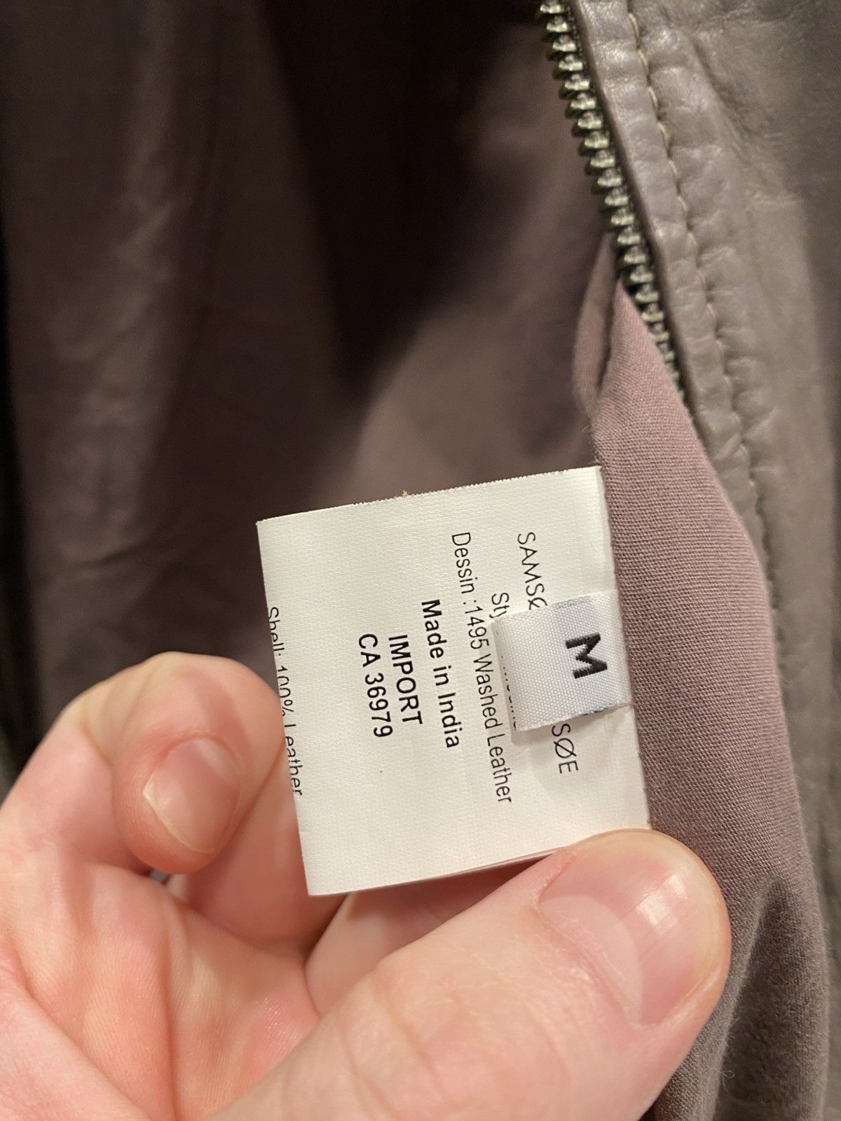 Samsoe Samsoe Samsoe & Samsoe samsøe samsøe washed leather jacket wmns M Size M / US 6-8 / IT 42-44 - 9 Thumbnail