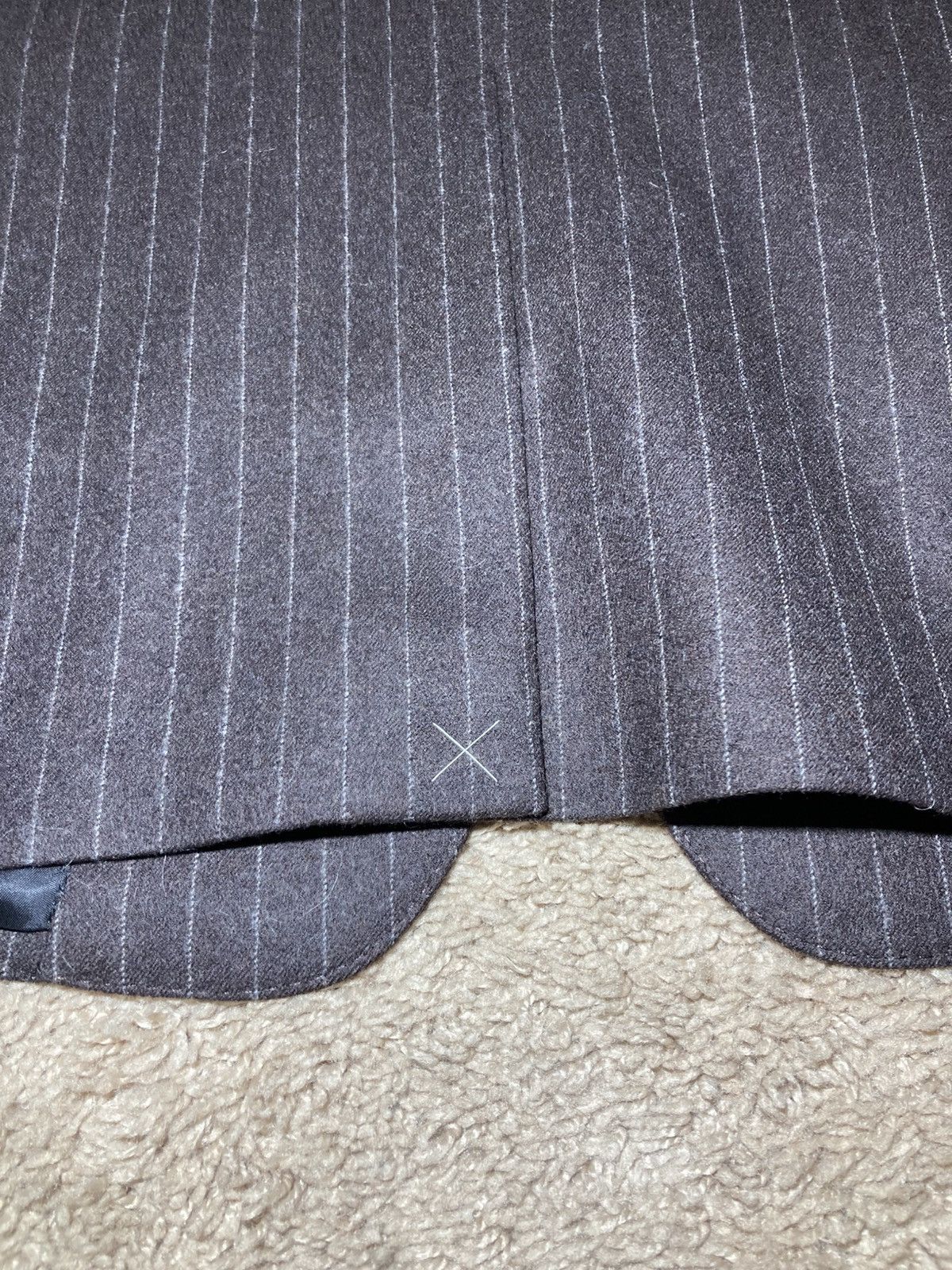 Celine New AW23 Celine Striped Carnaby 2B Jacket 48 Chocolate Hedi Size 48S - 14 Thumbnail