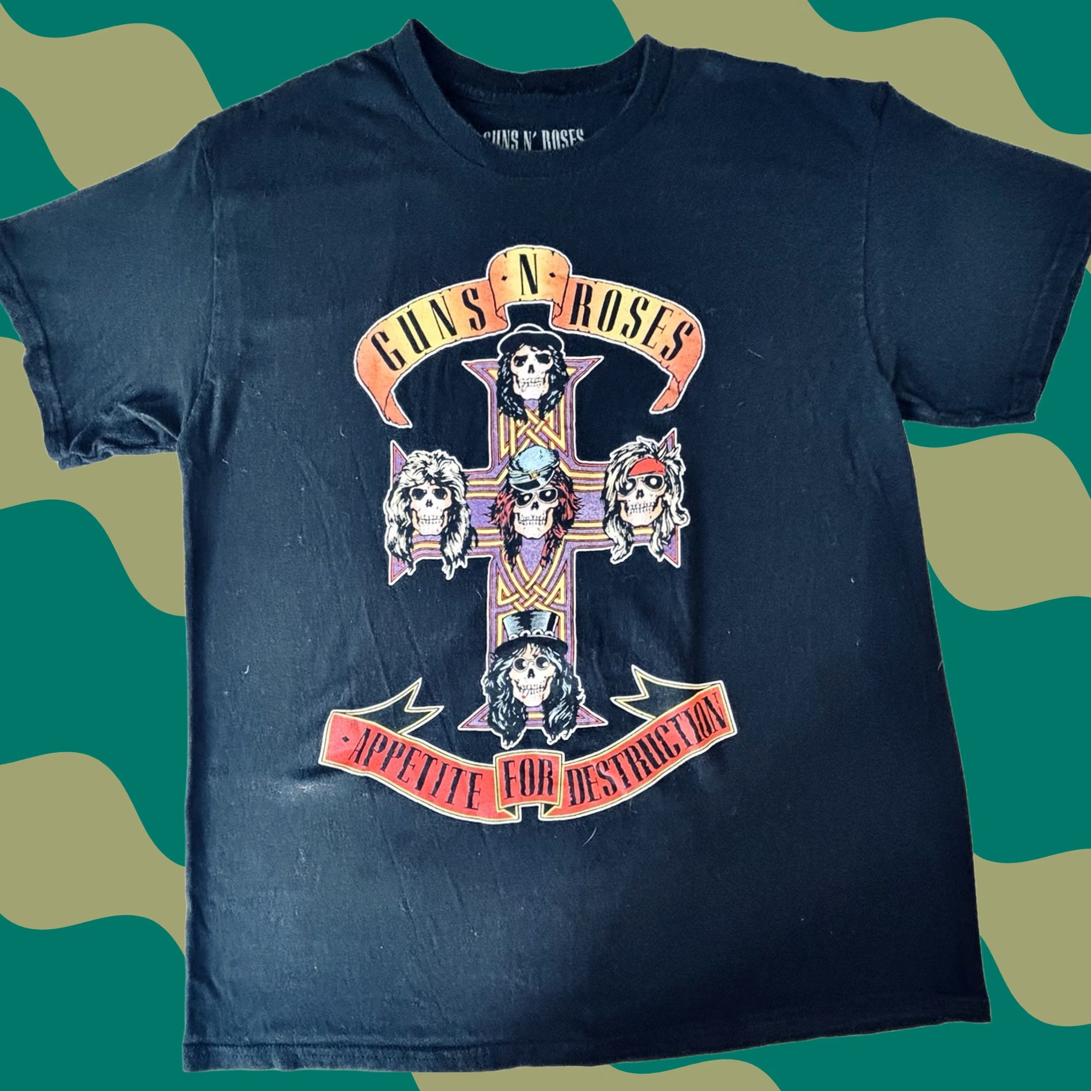 Guns N' Roses × Vintage Guns n Roses 1990 vintage single tour t