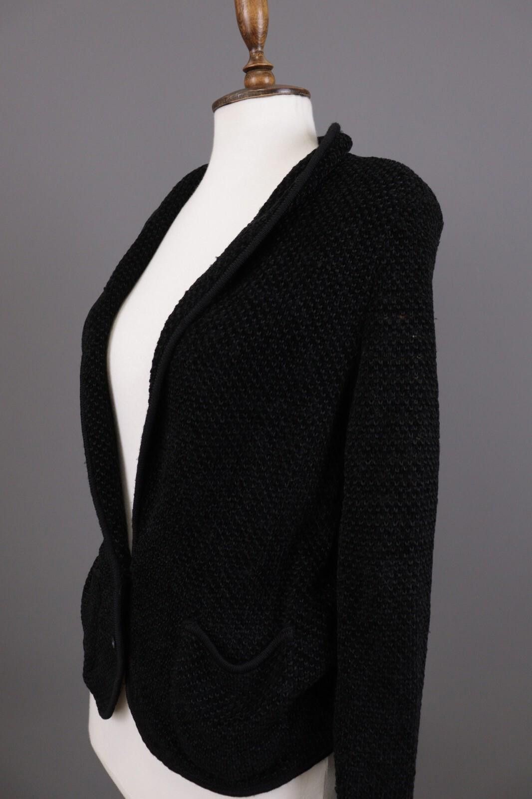Christian Dior Monsieur Mondi Black Cable Knit Pockets 2 Button Sweater Size 38 / M Size M / US 6-8 / IT 42-44 - 8 Thumbnail