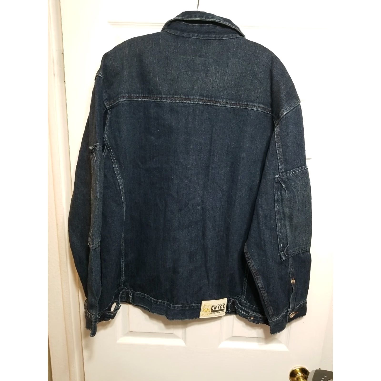 Enyce VINTAGE Enyce Denim UTILITY Jean Jacket XL Men Blue Denim Jacket Jeans Casual Button-Down Collar - Size US 36 / EU 52 - 6 Thumbnail